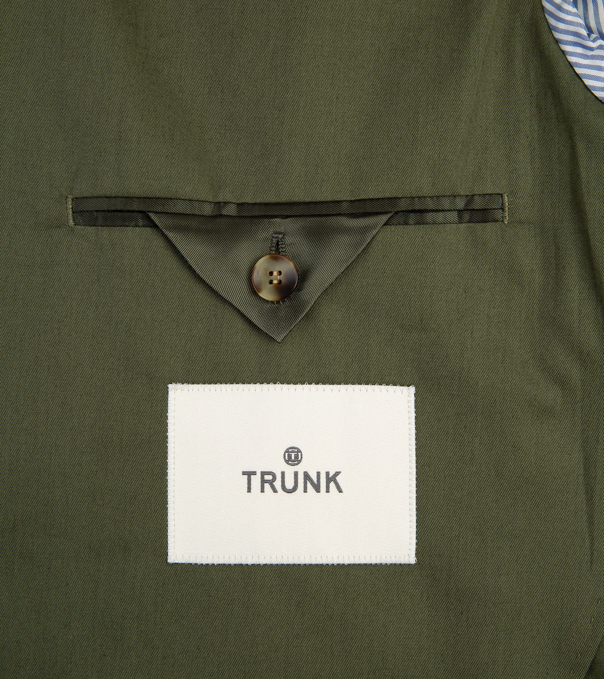 Trunk Wigmore Organic Cotton Suit Jacket: Olive