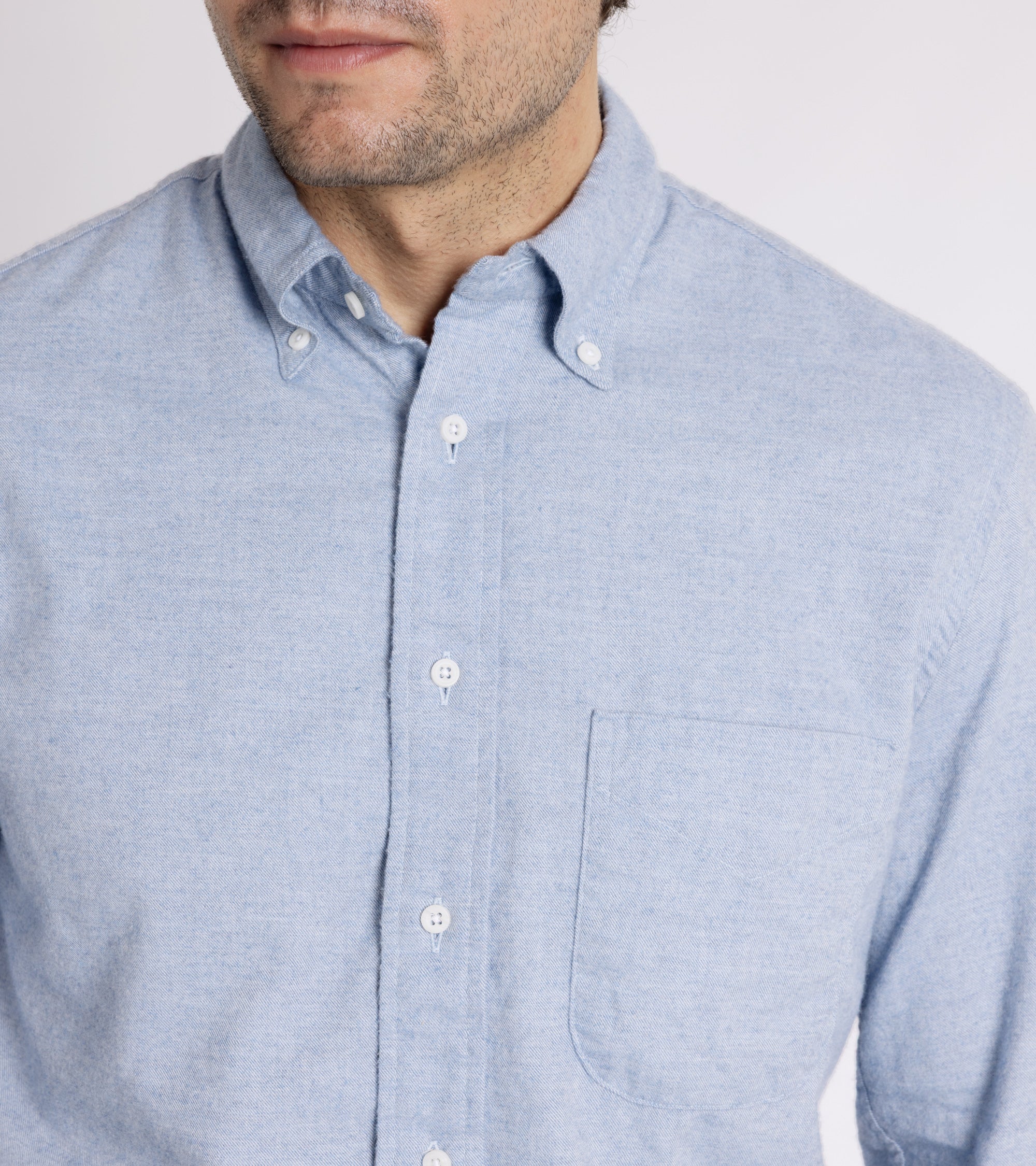 Gitman Vintage for Trunk Cotton Cashmere Flannel Shirt: Blue