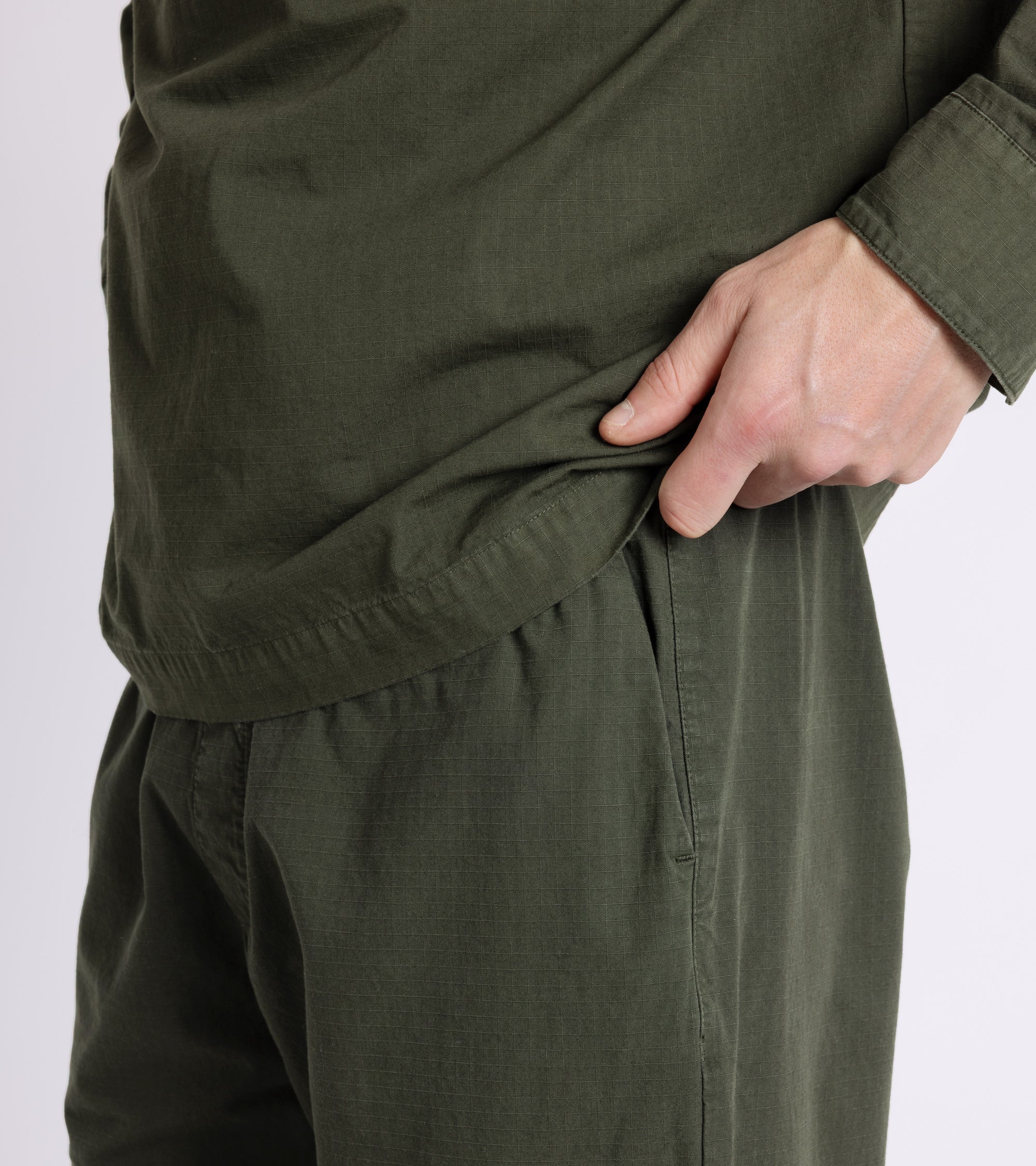 A Kind of Guise Banasa Cotton Trousers: Dark Woods