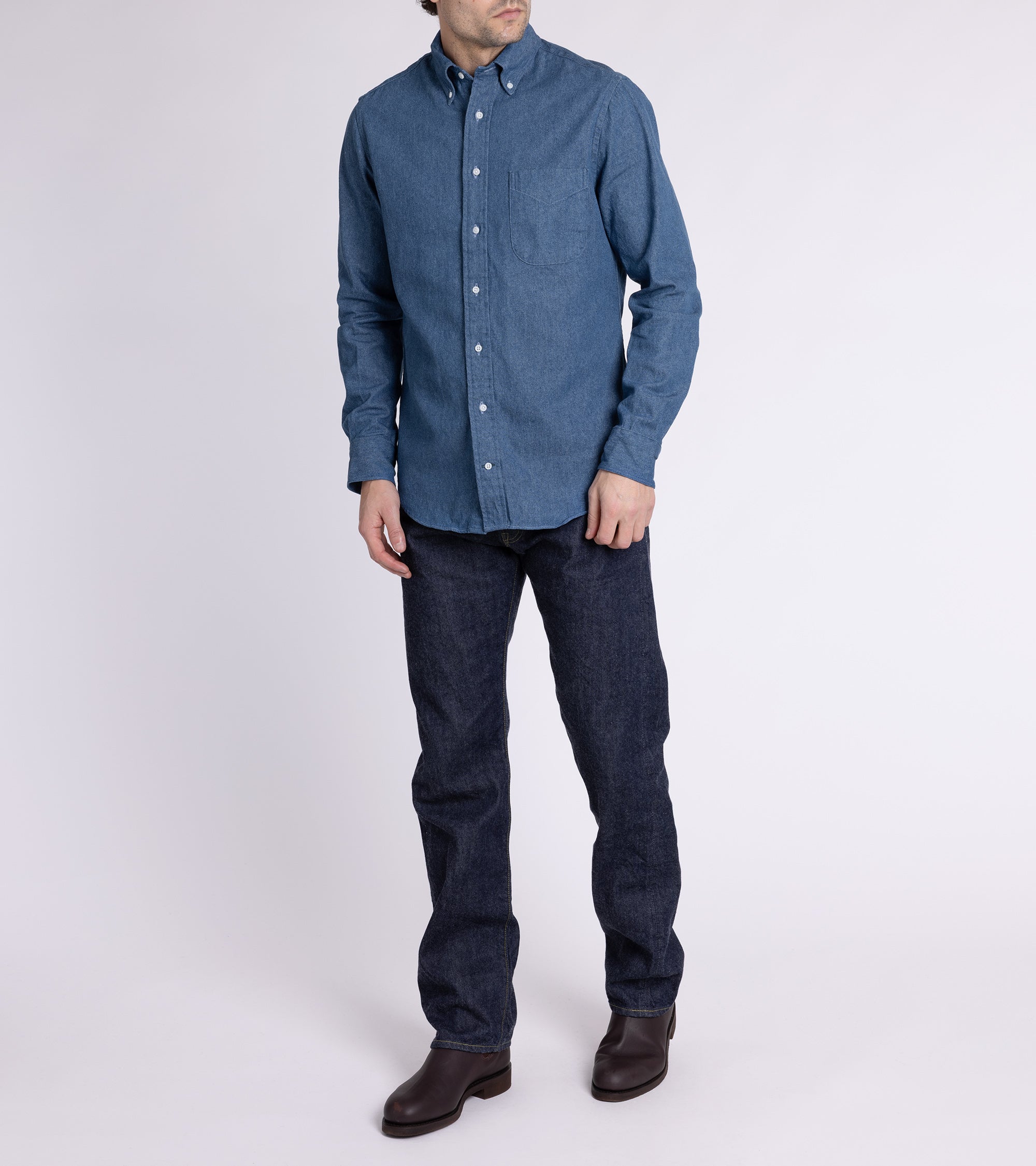 Gitman Vintage Denim Shirt: Light Blue