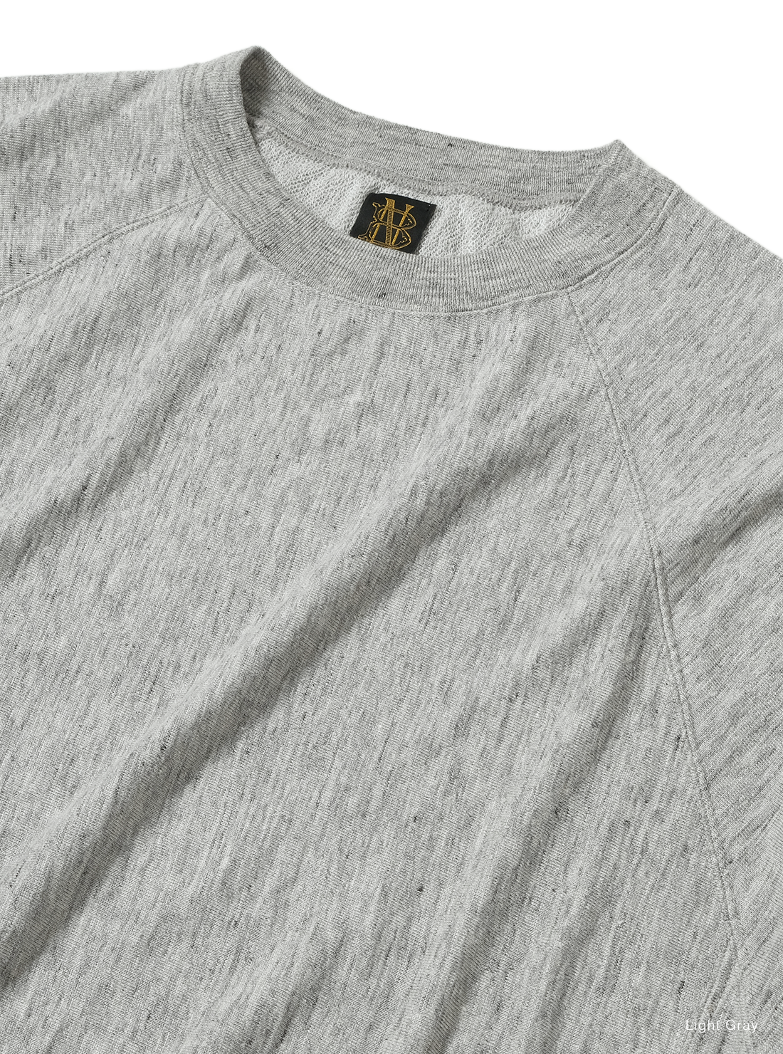 Batoner Belgian Linen Urake Crew Neck Sweater: Grey