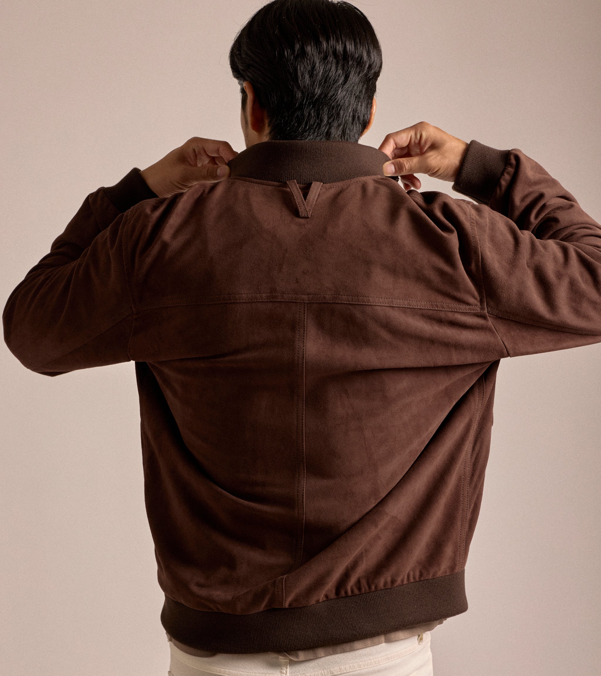 Valstar Valstarino Lined Suede Jacket: Caffè