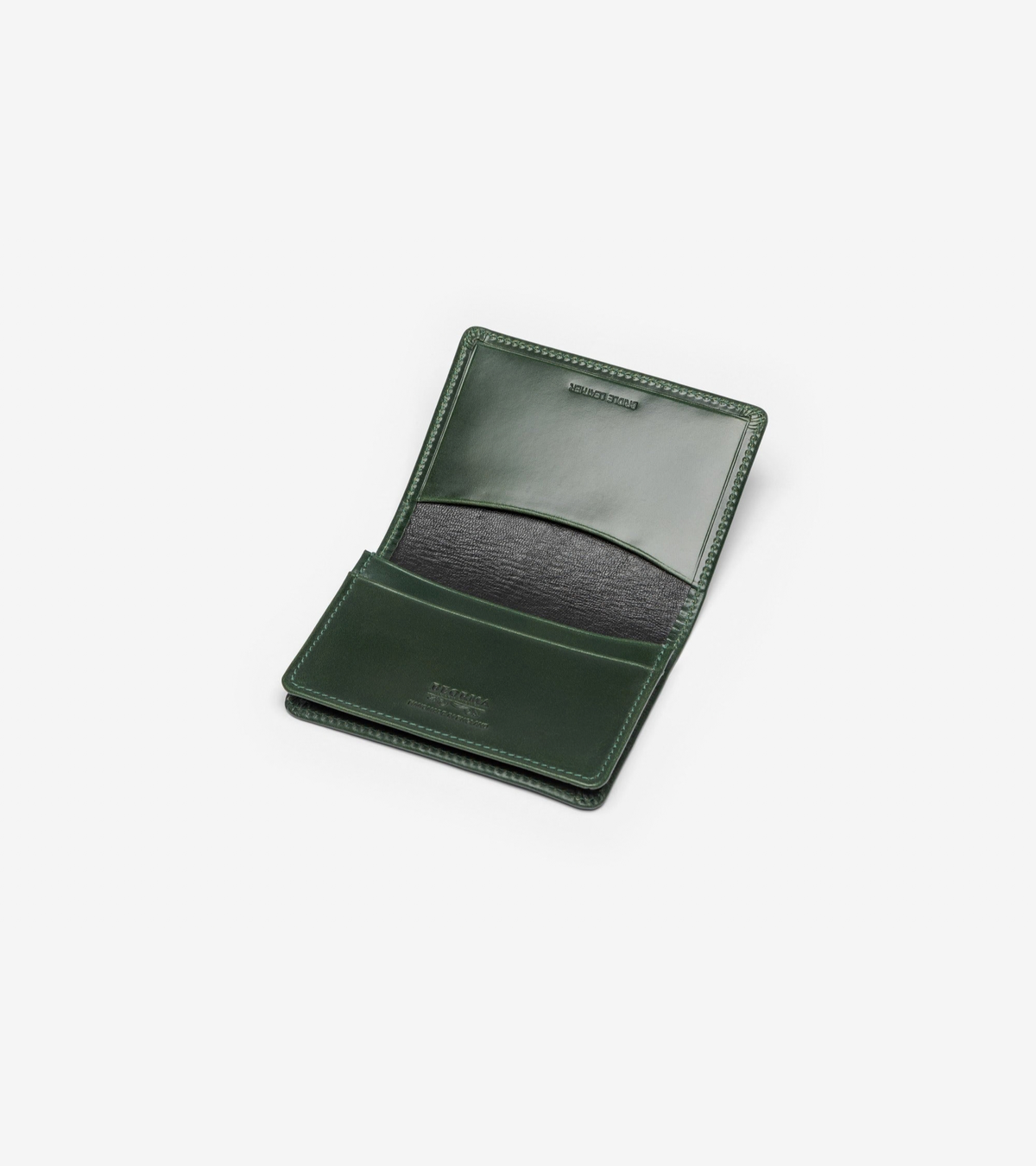 Beorma Bridle Leather Business Card Case: Green