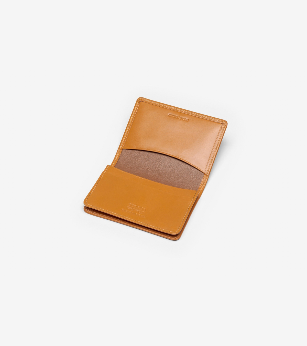 Beorma Bridle Leather Business Card Case: Newton Tan