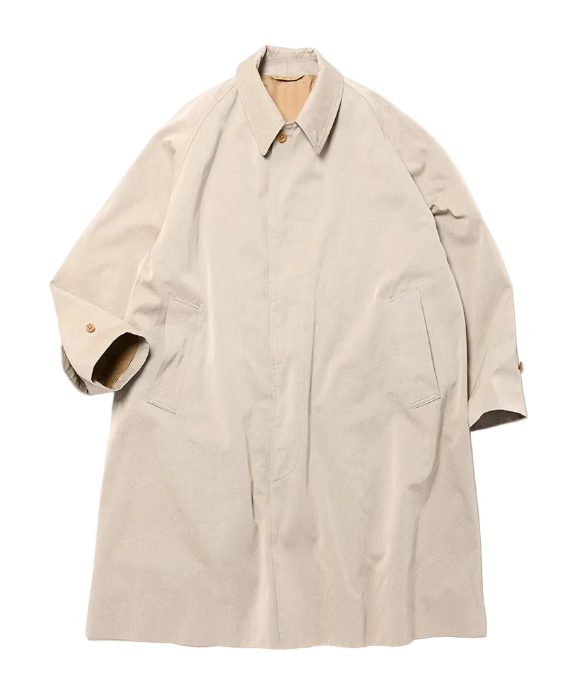 Kaptain Sunshine Cotton Gabardine Walker Coat: Taupe