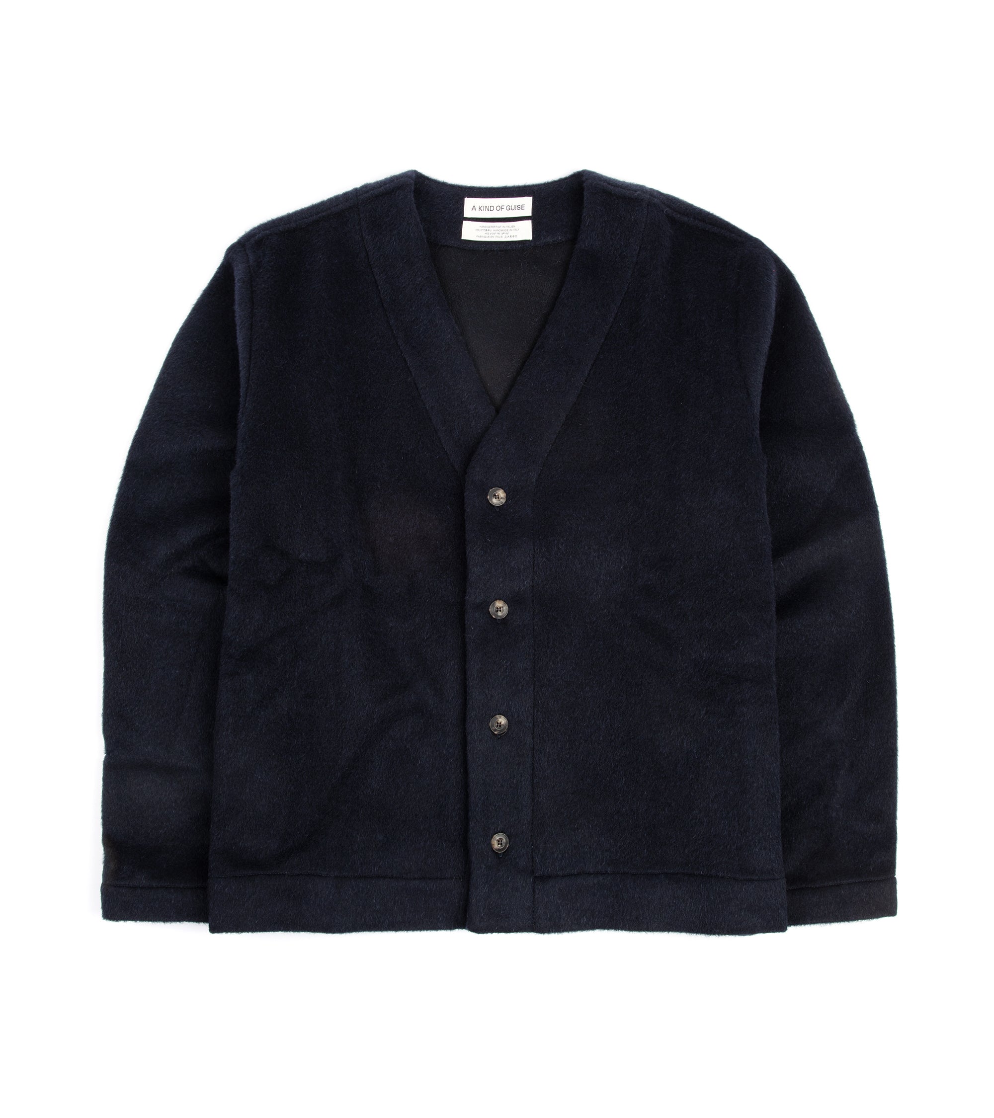 A Kind of Guise Kura Wool Mix Cardigan: Navy