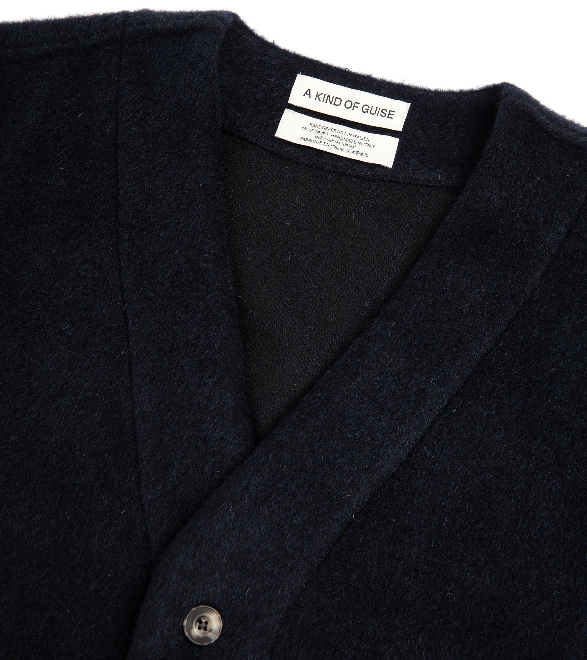 A Kind of Guise Kura Wool Mix Cardigan: Navy