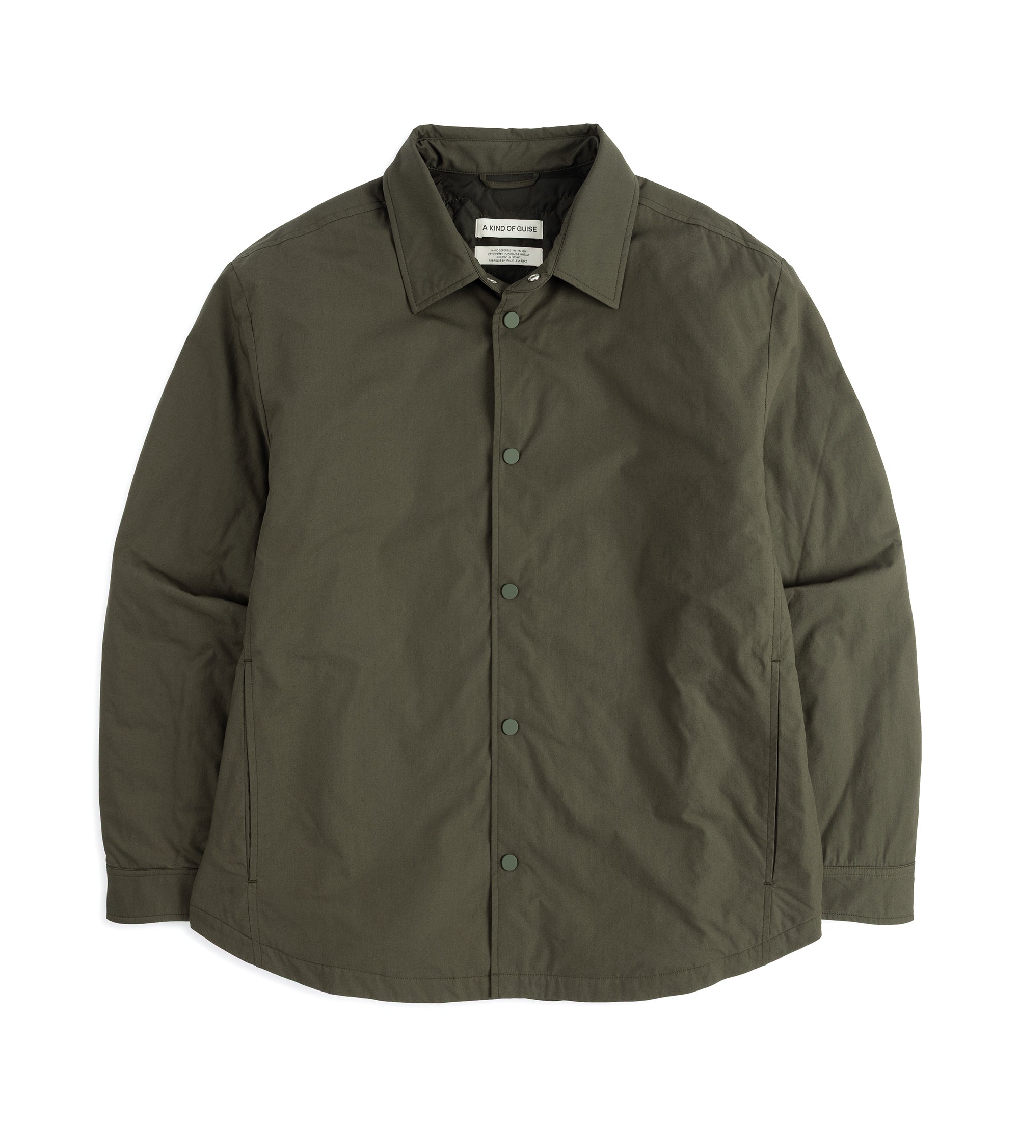 A Kind of Guise Olkay Quilted Overshirt: Deep Fir