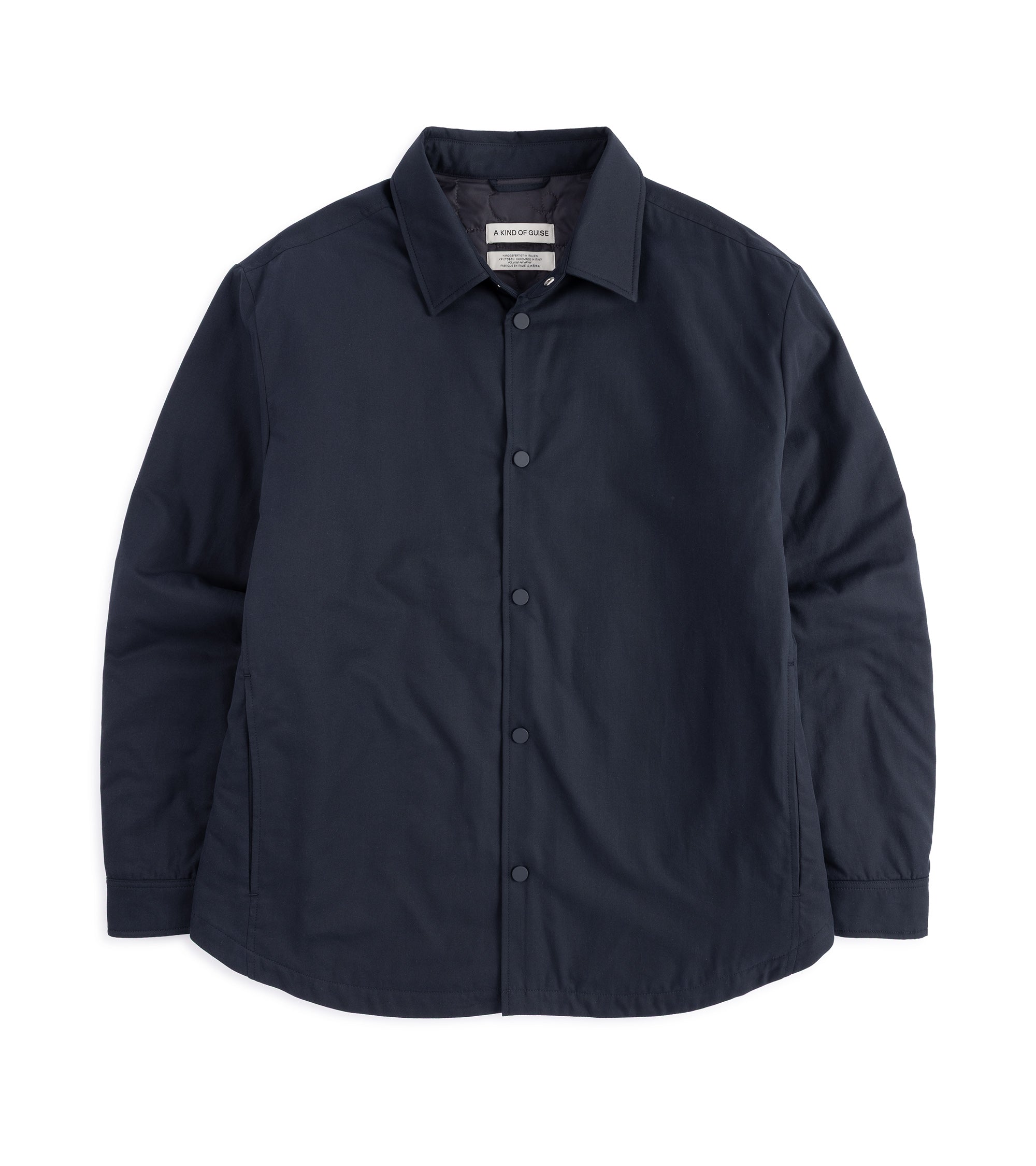 A Kind of Guise Olkay Quilted Overshirt: Navy