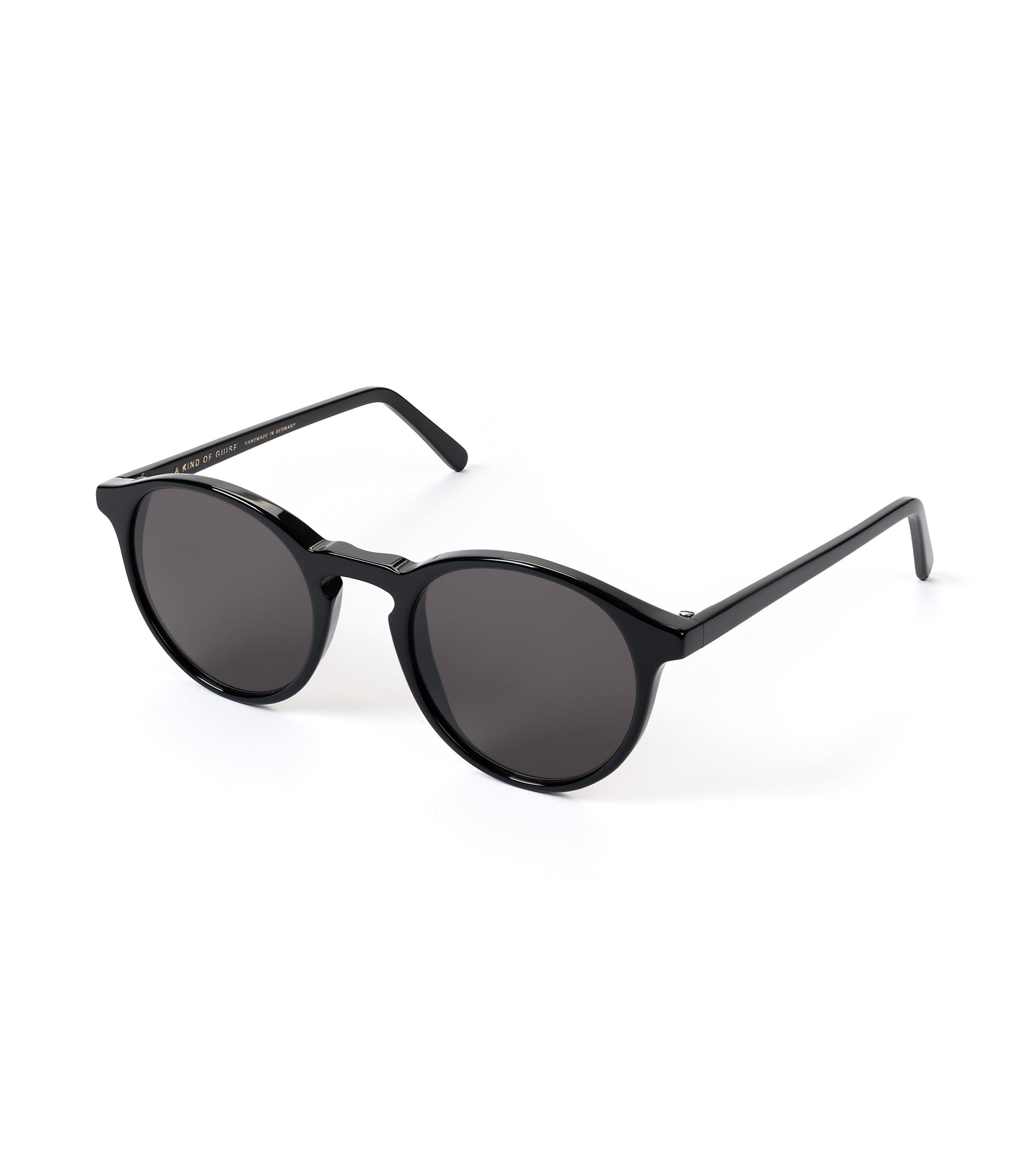 A Kind of Guise Palermo Grande Sunglasses: Solid Black/Dark Grey
