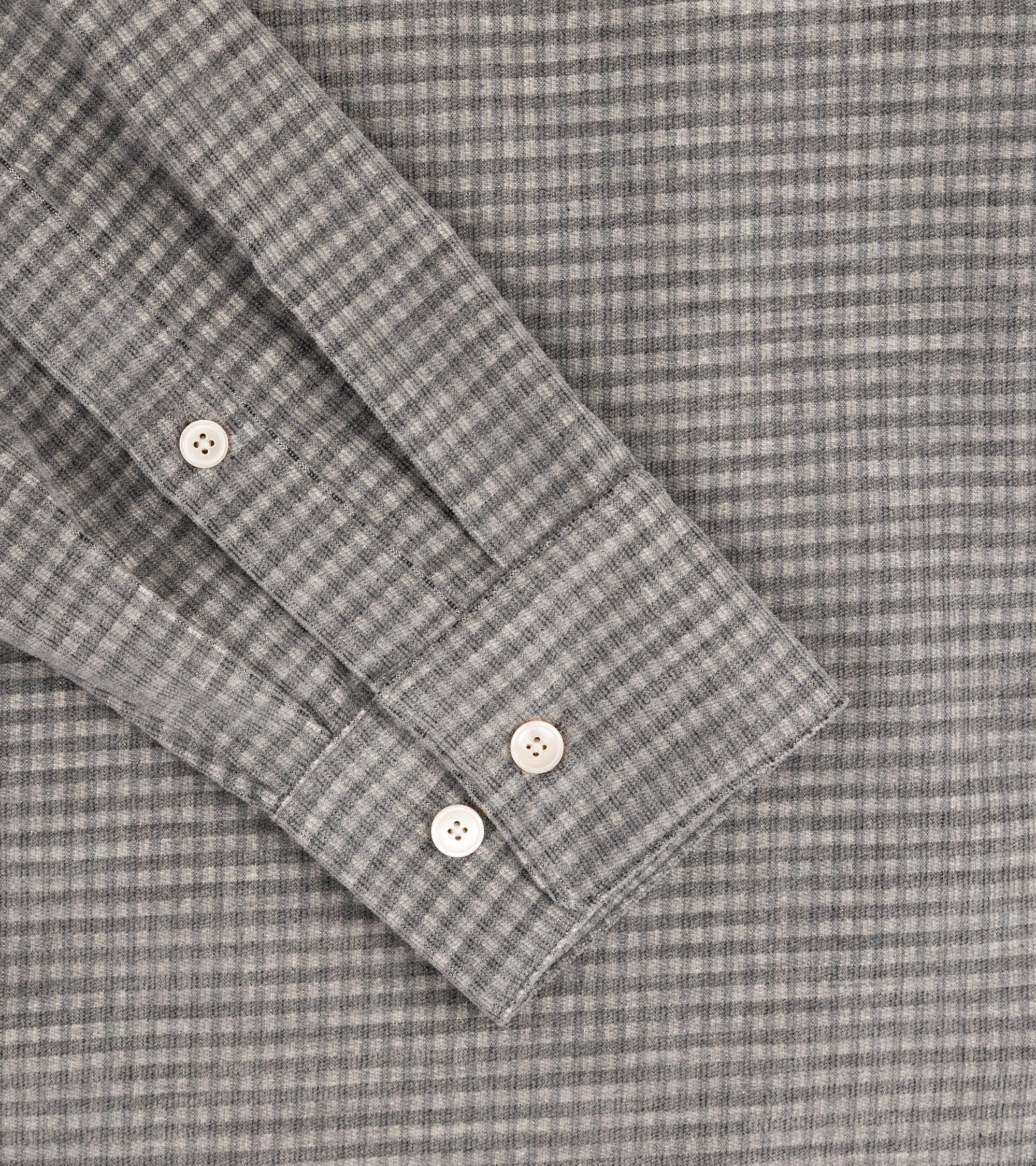 A Kind of Guise Seifur Cotton Corduroy Check Shirt: Grey