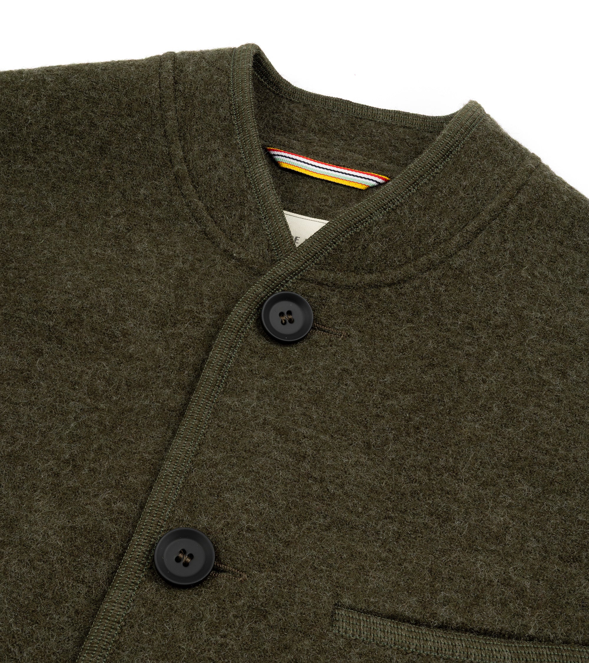 Alpe Piano Francesco Felted Wool Jacket: Olive