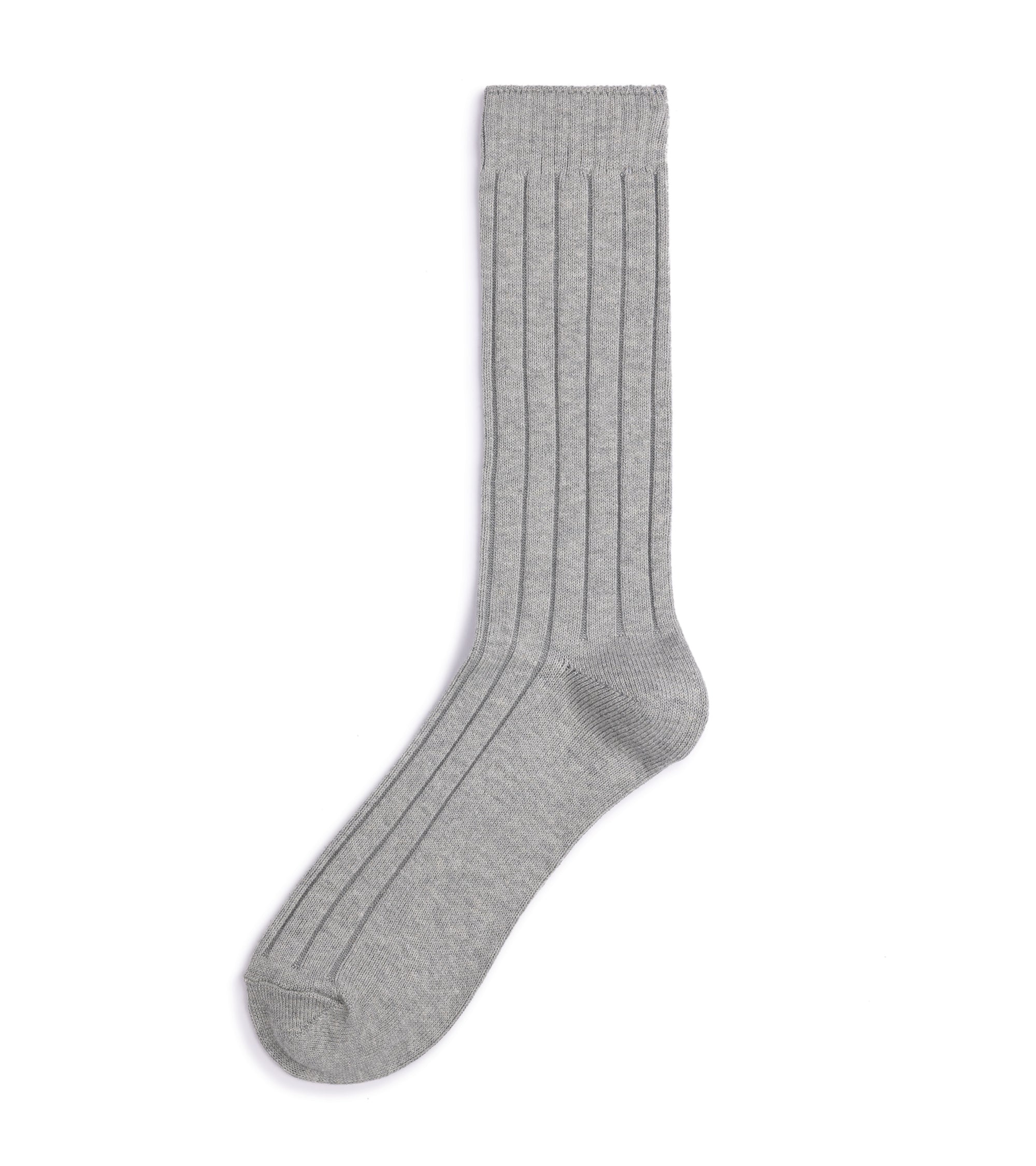Anonymous Ism Bold Rib Crew Socks: Grey