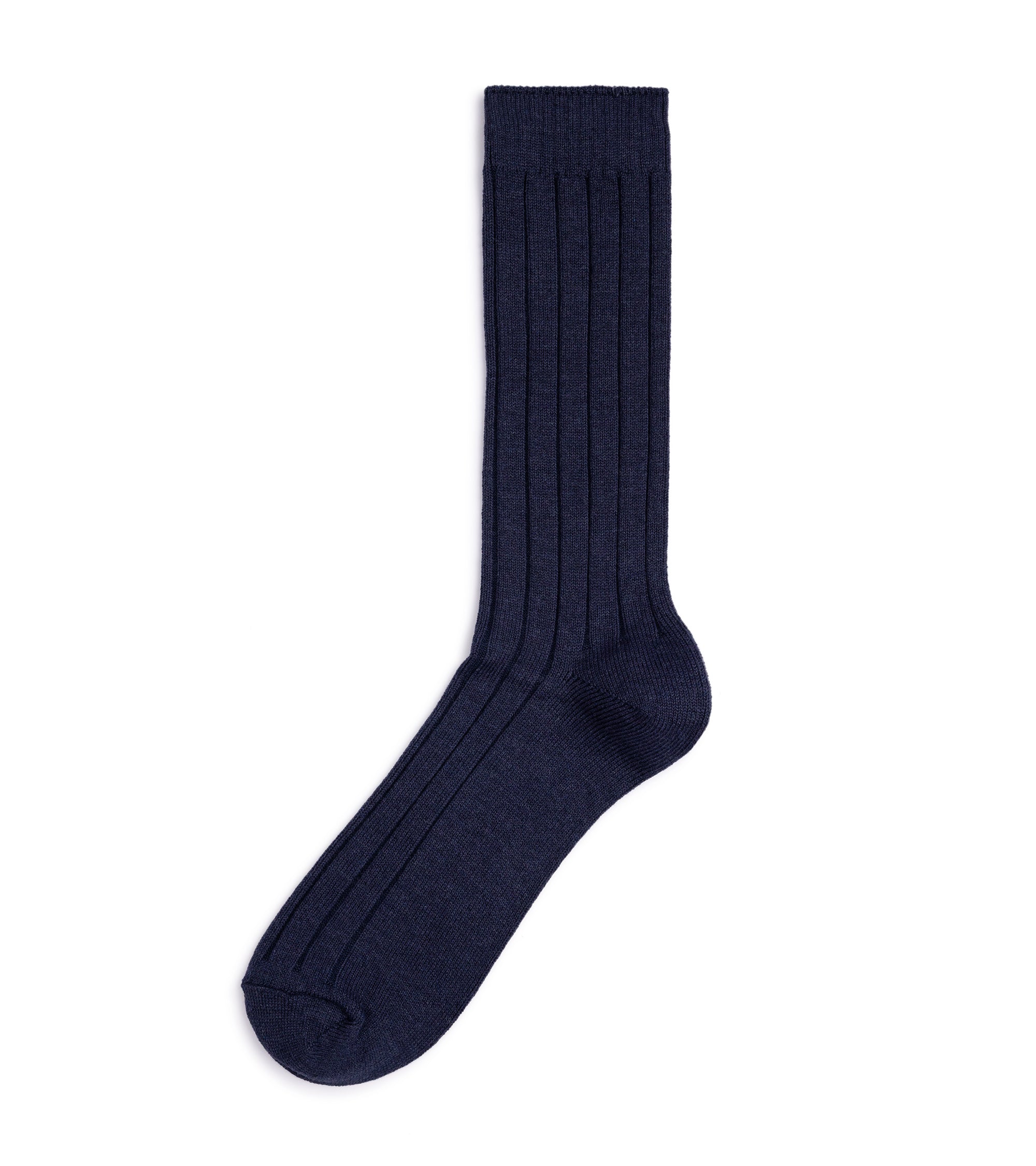 Anonymous Ism Bold Rib Crew Socks: Navy