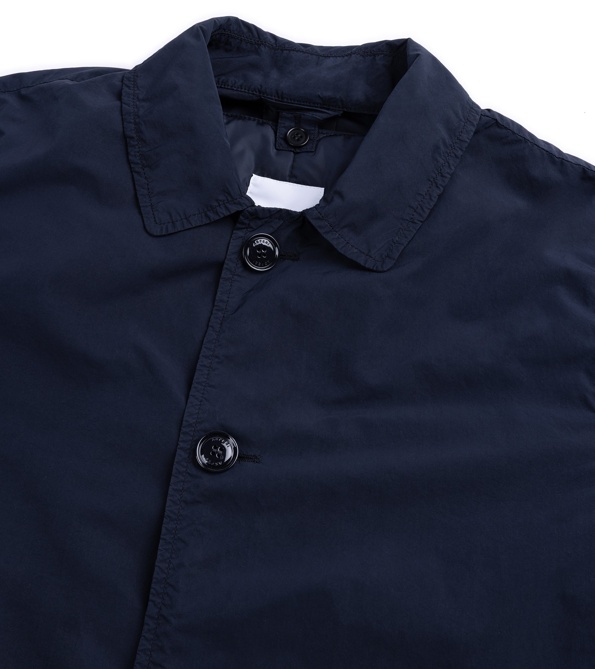 Aspesi Lemon Padded Raincoat: Navy