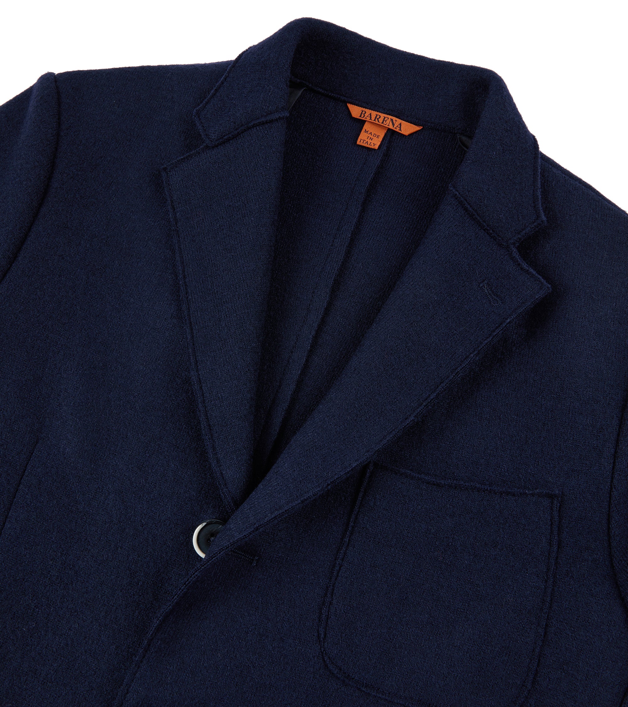 Barena Slanega Lanoso Wool Felt Jacket: Navy