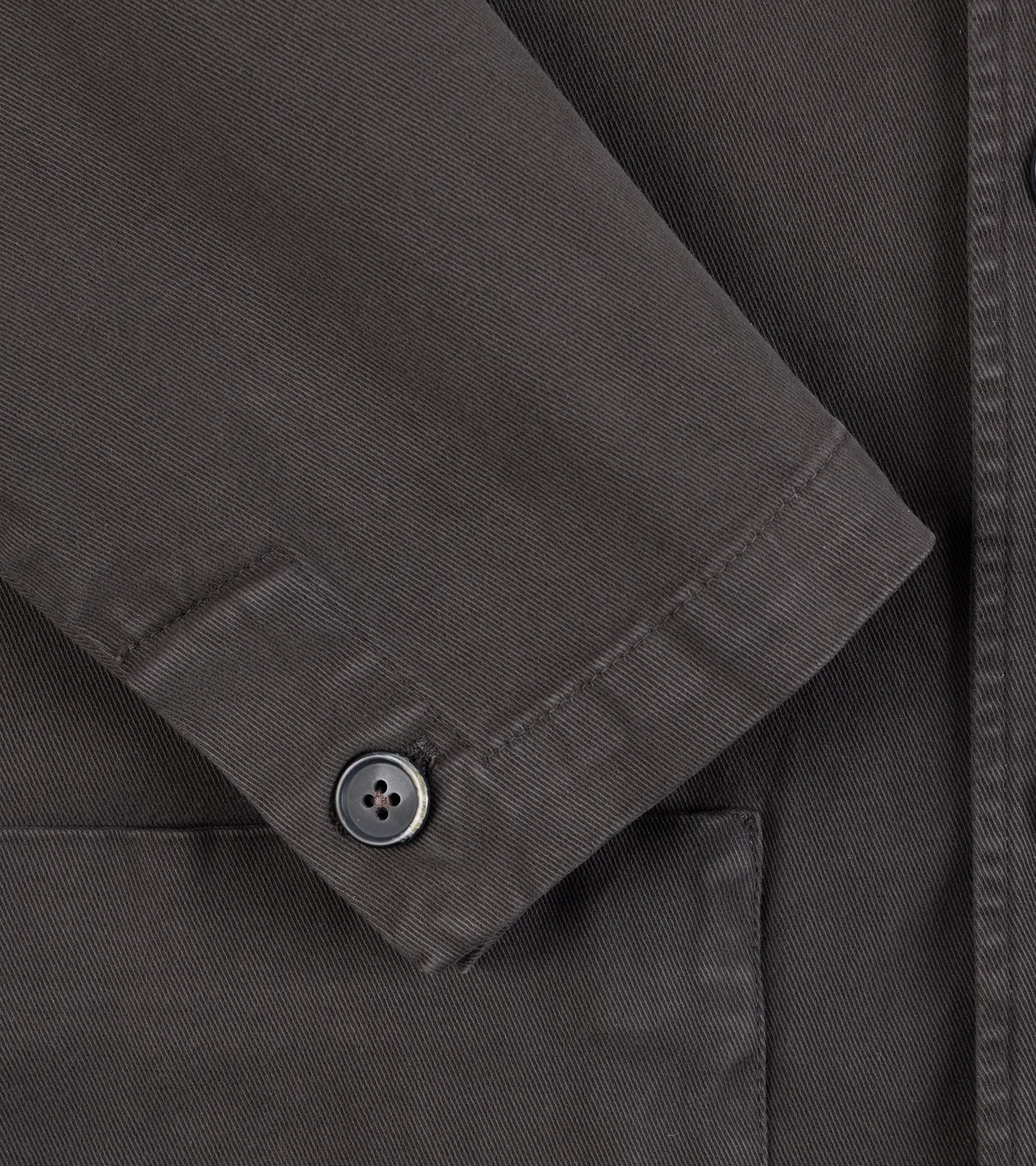 Barena Visal Mante Cotton Twill Overshirt: Brown