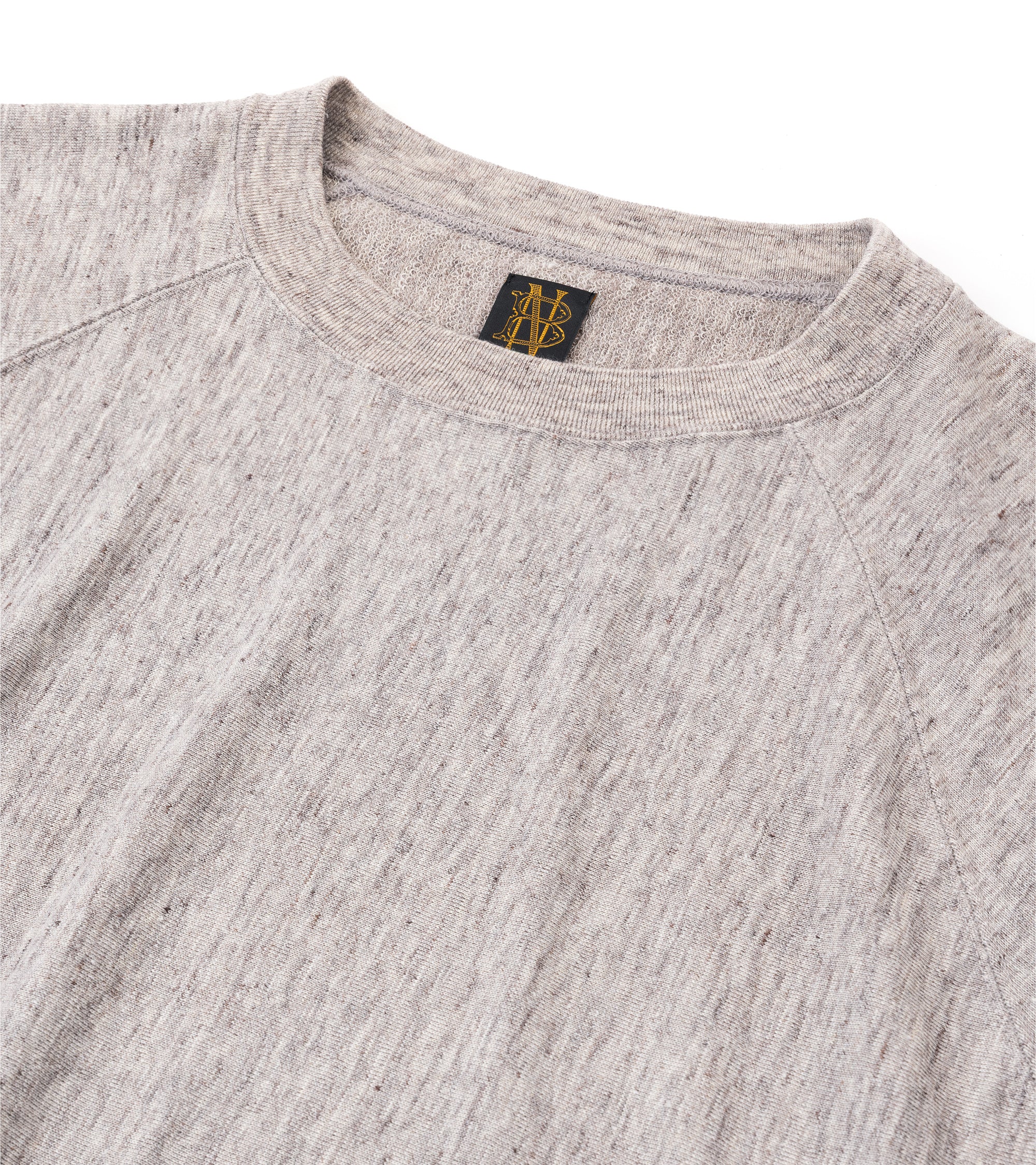 トップス BATONER BELGIAN LINEN URAKE CREW NECK LS Batoner Belgian Linen Urake Short Sleeve Crew Neck Sweater: Beige
