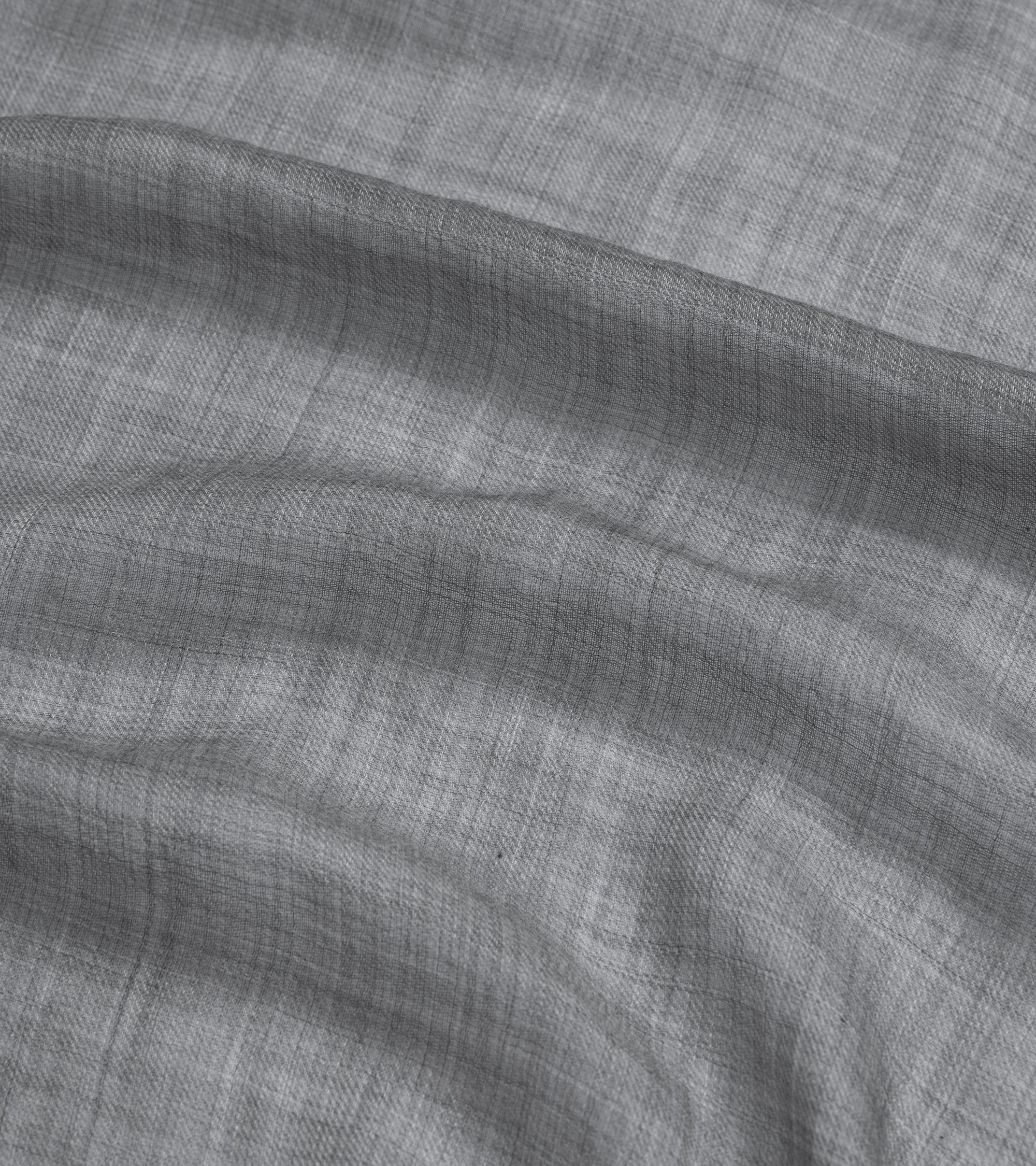 Begg Wispy Solid Cashmere Scarf: Mid Grey