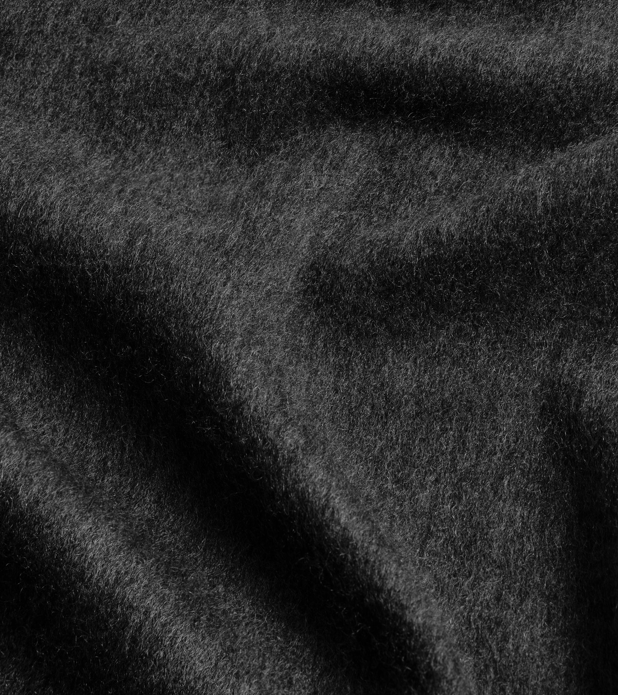 Begg x Co Arran Solid Oversized Cashmere Scarf: Dark Grey