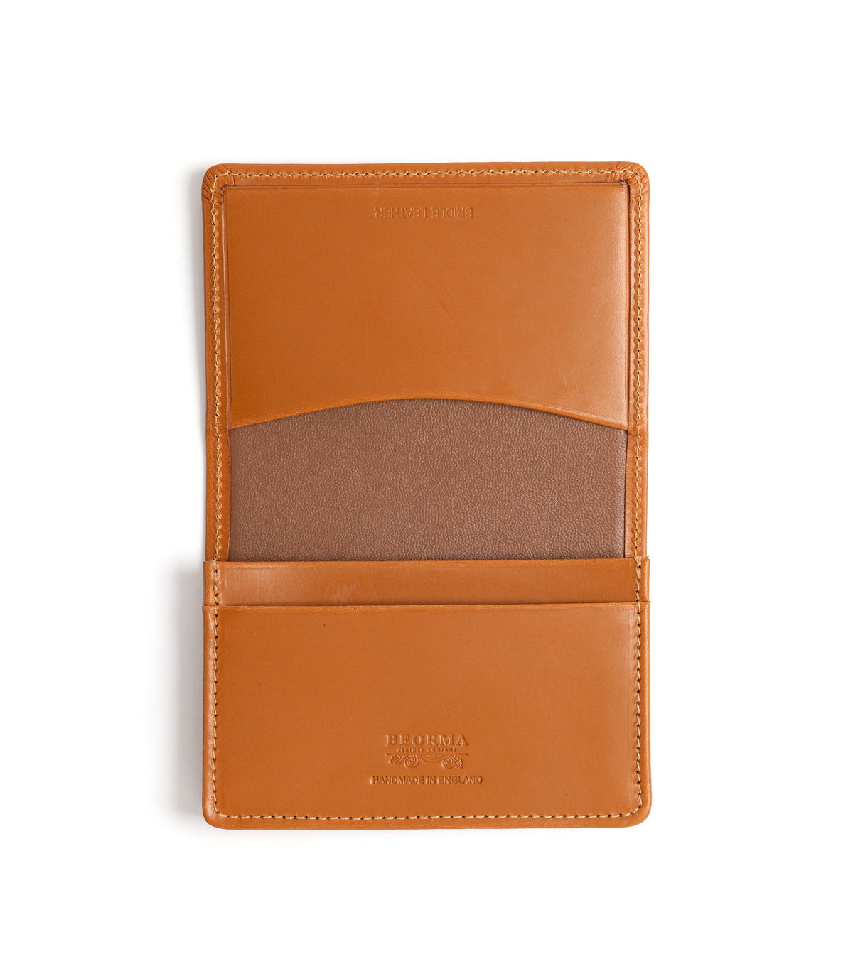 Beorma Bridle Leather Business Card Case in Newton tan, additional view