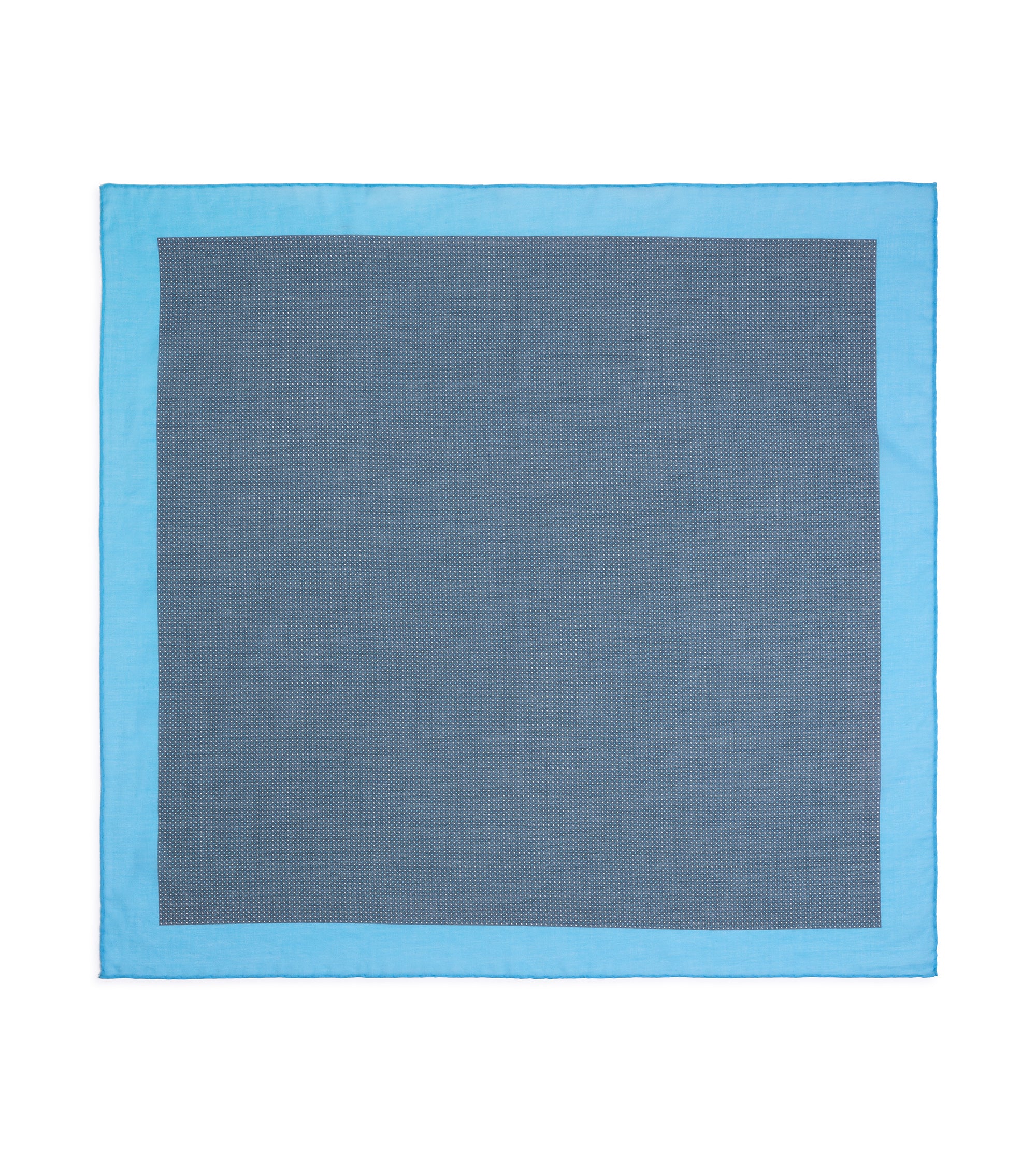 Bigi Cotton Double Dot Bandana: Grey/Blue