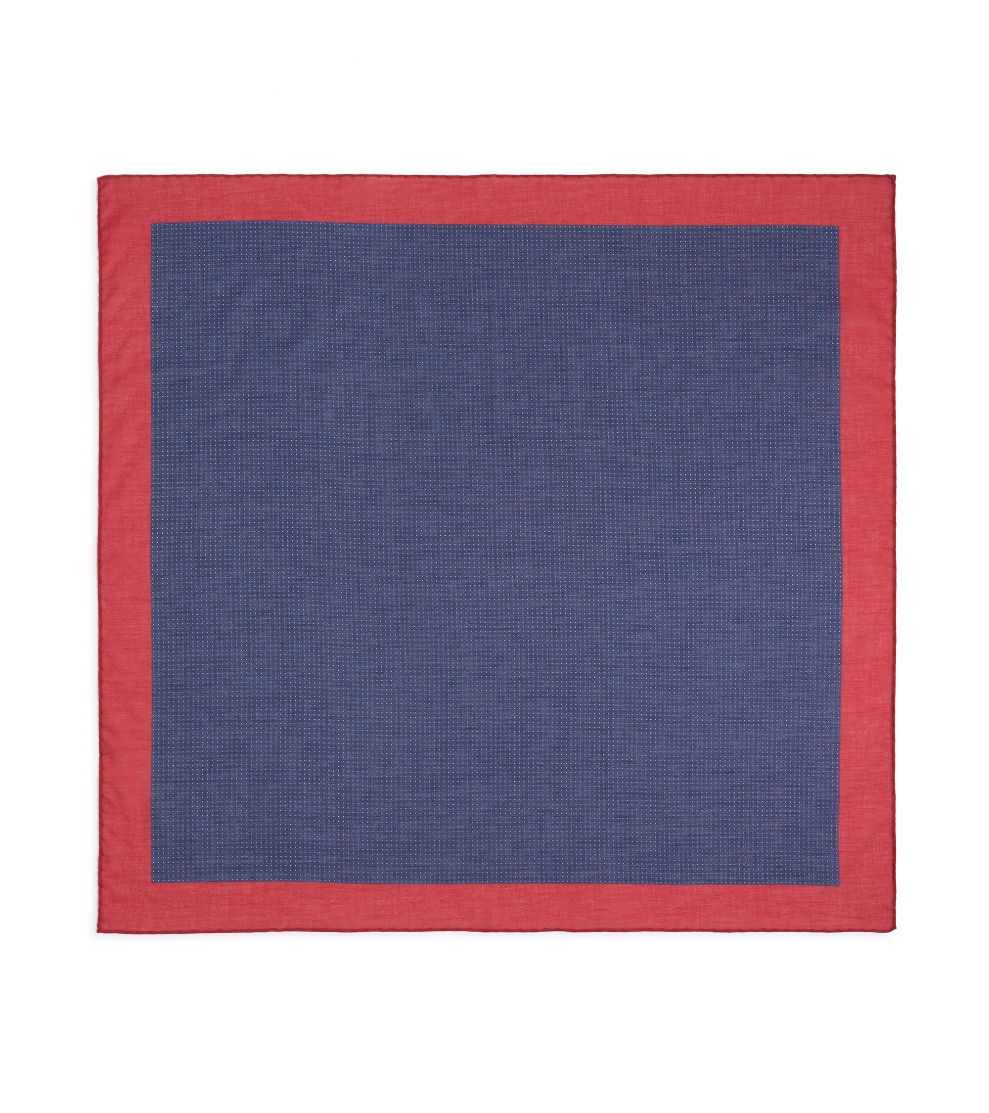 Bigi Cotton Double Dot Bandana: Navy/Red