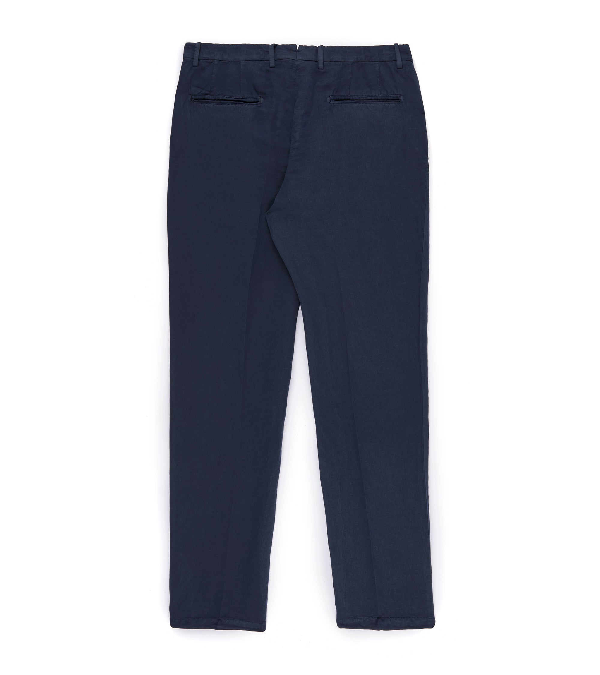 Boglioli Cotton Linen Trousers: Navy