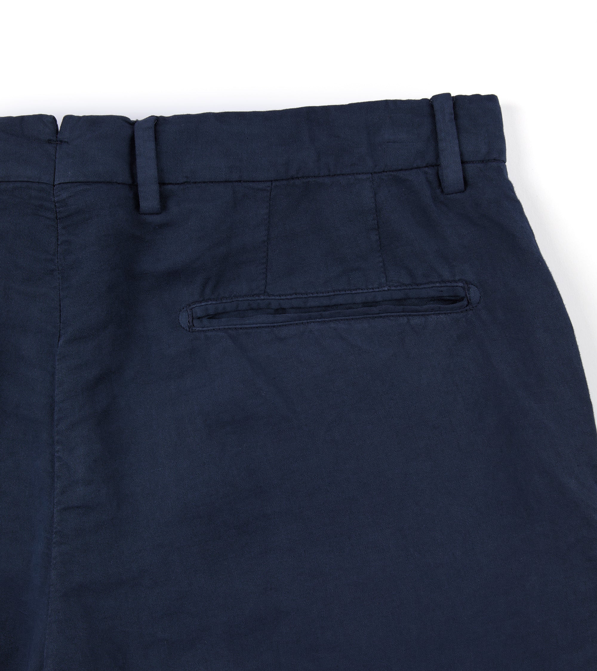 Boglioli Cotton Linen Trousers: Navy