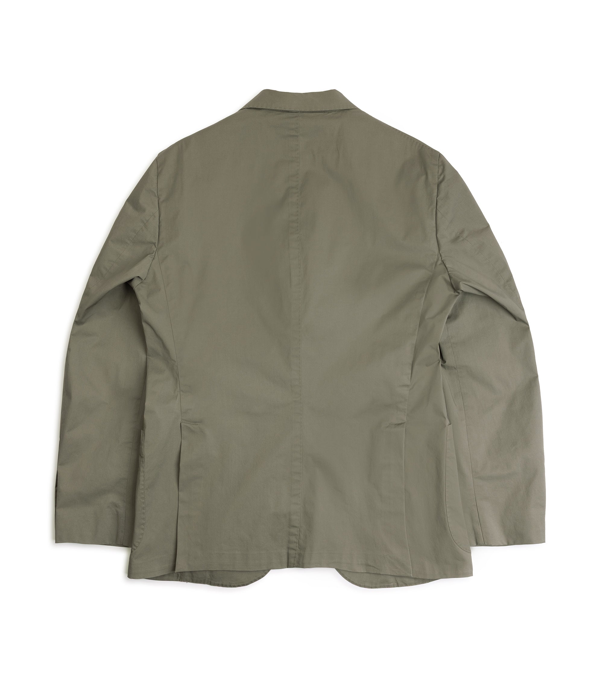 Boglioli Cotton Stretch Travel Suit Jacket: Light Olive