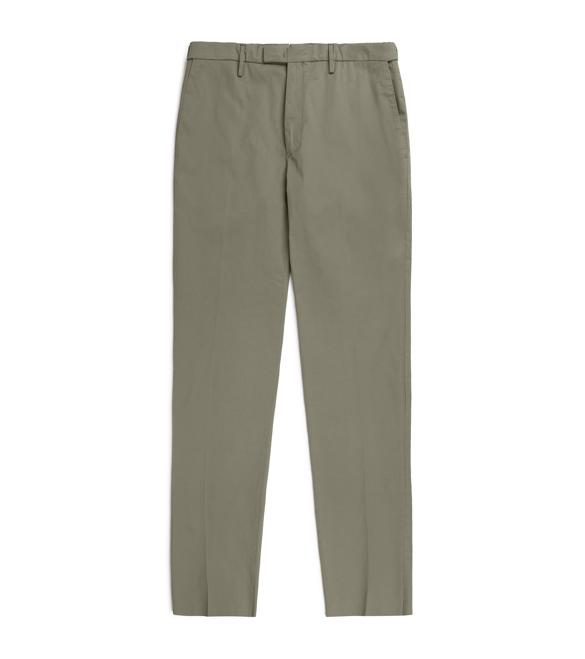 Boglioli Cotton Stretch Travel Suit Trousers: Light Olive