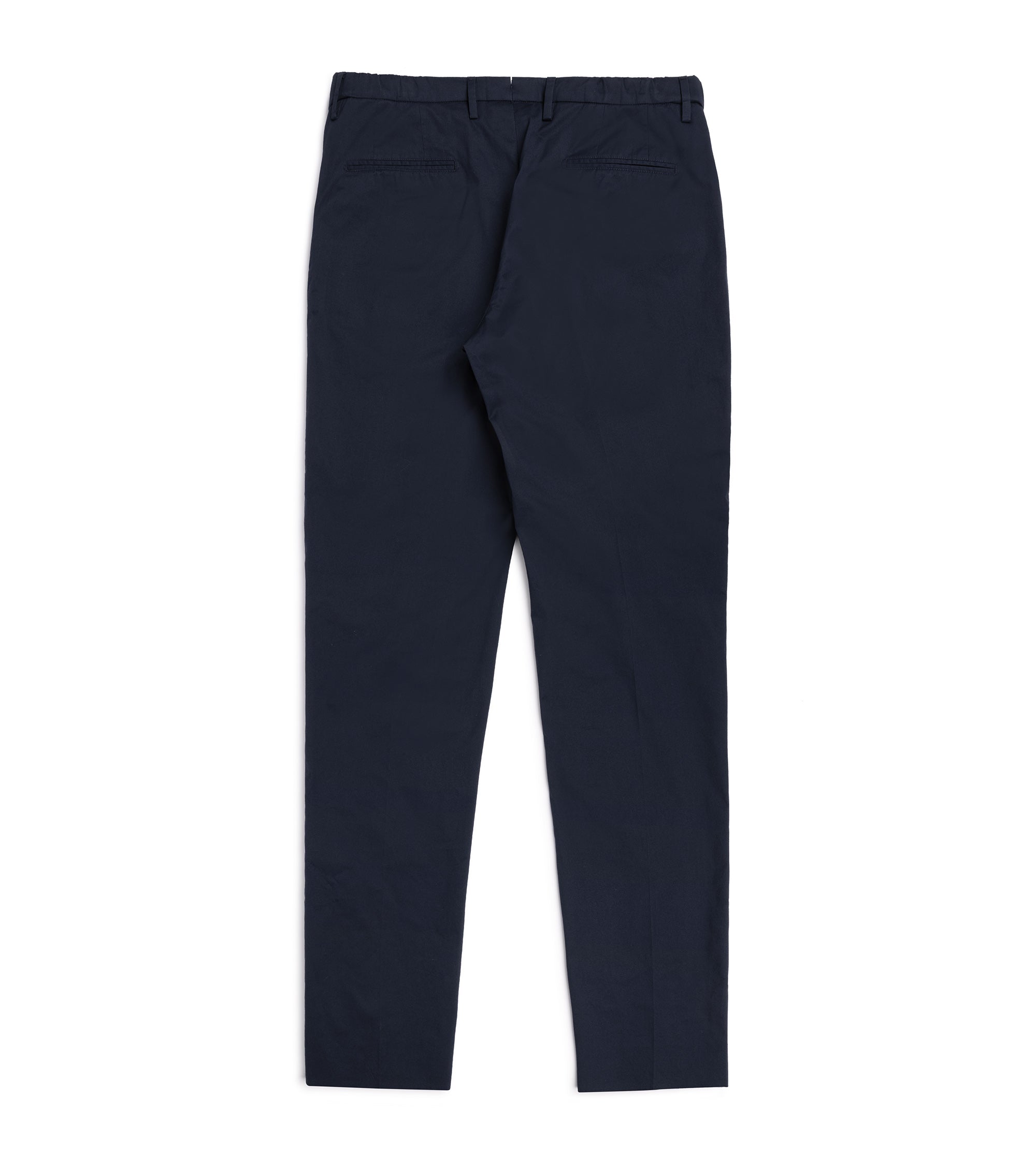 Boglioli Cotton Stretch Travel Suit Trousers: Navy