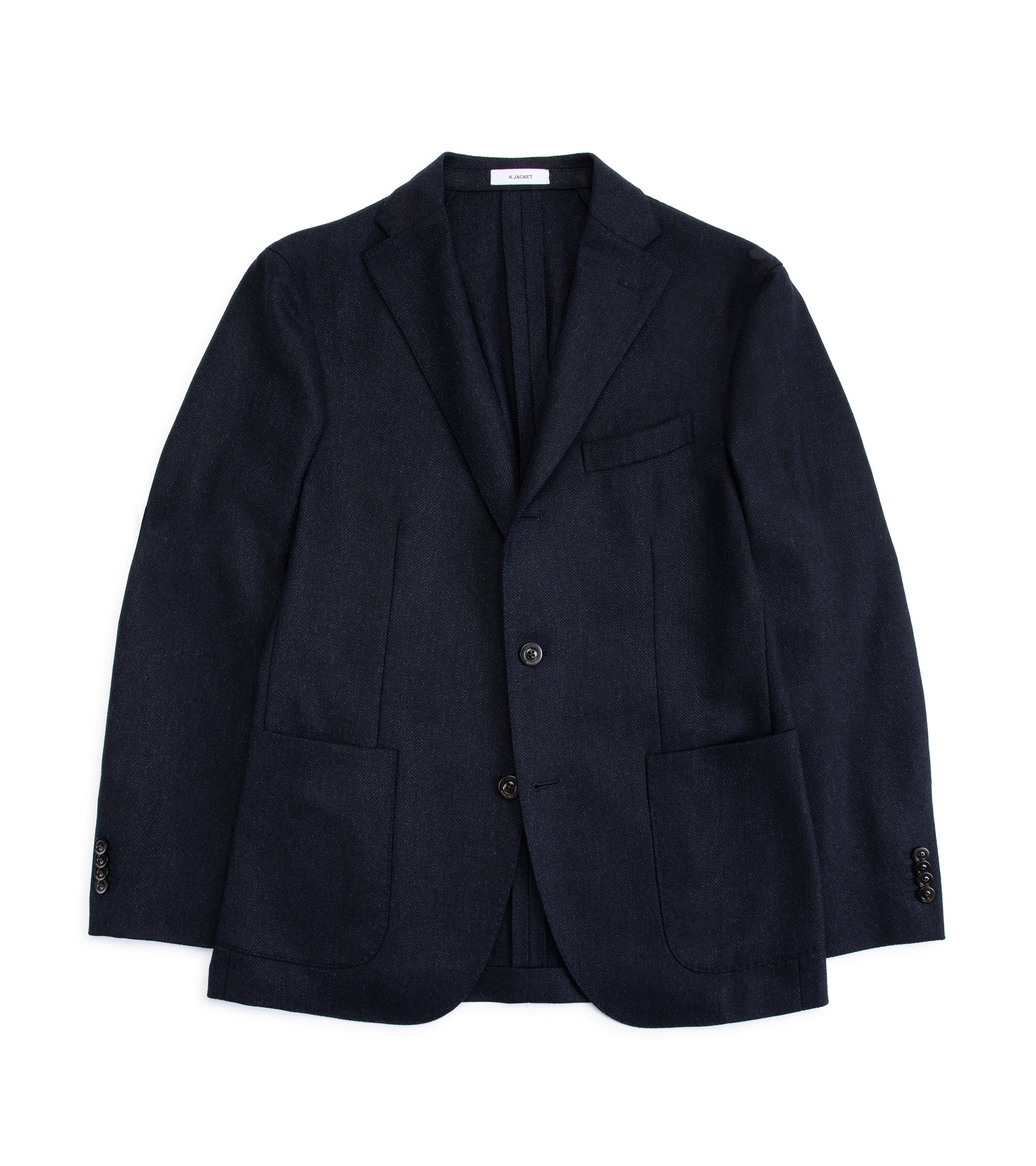 Boglioli Wool Cashmere Broken Twill K Jacket Navy Trunk Clothiers