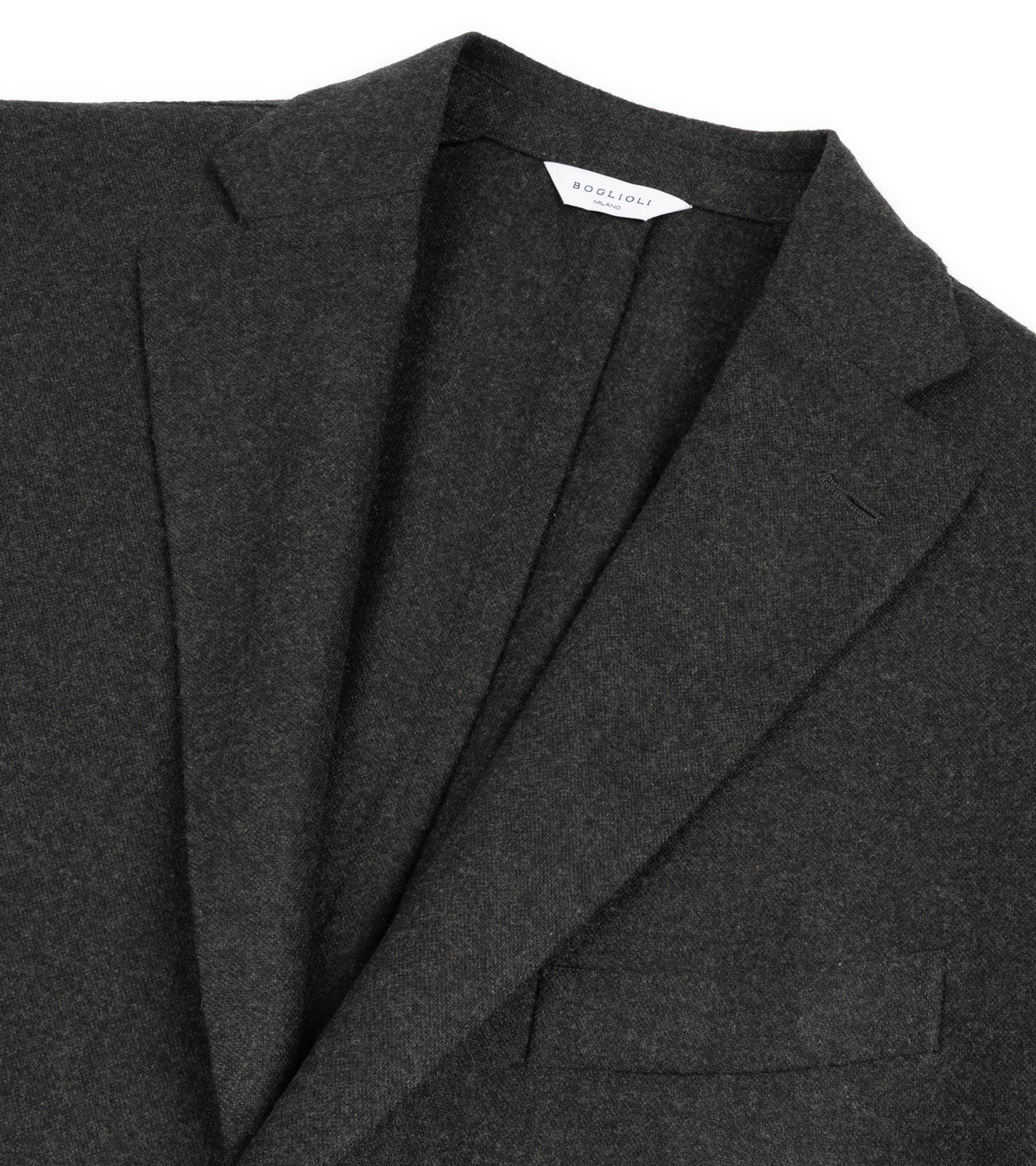 Boglioli Wool Flannel Hopsack K Jacket: Grey