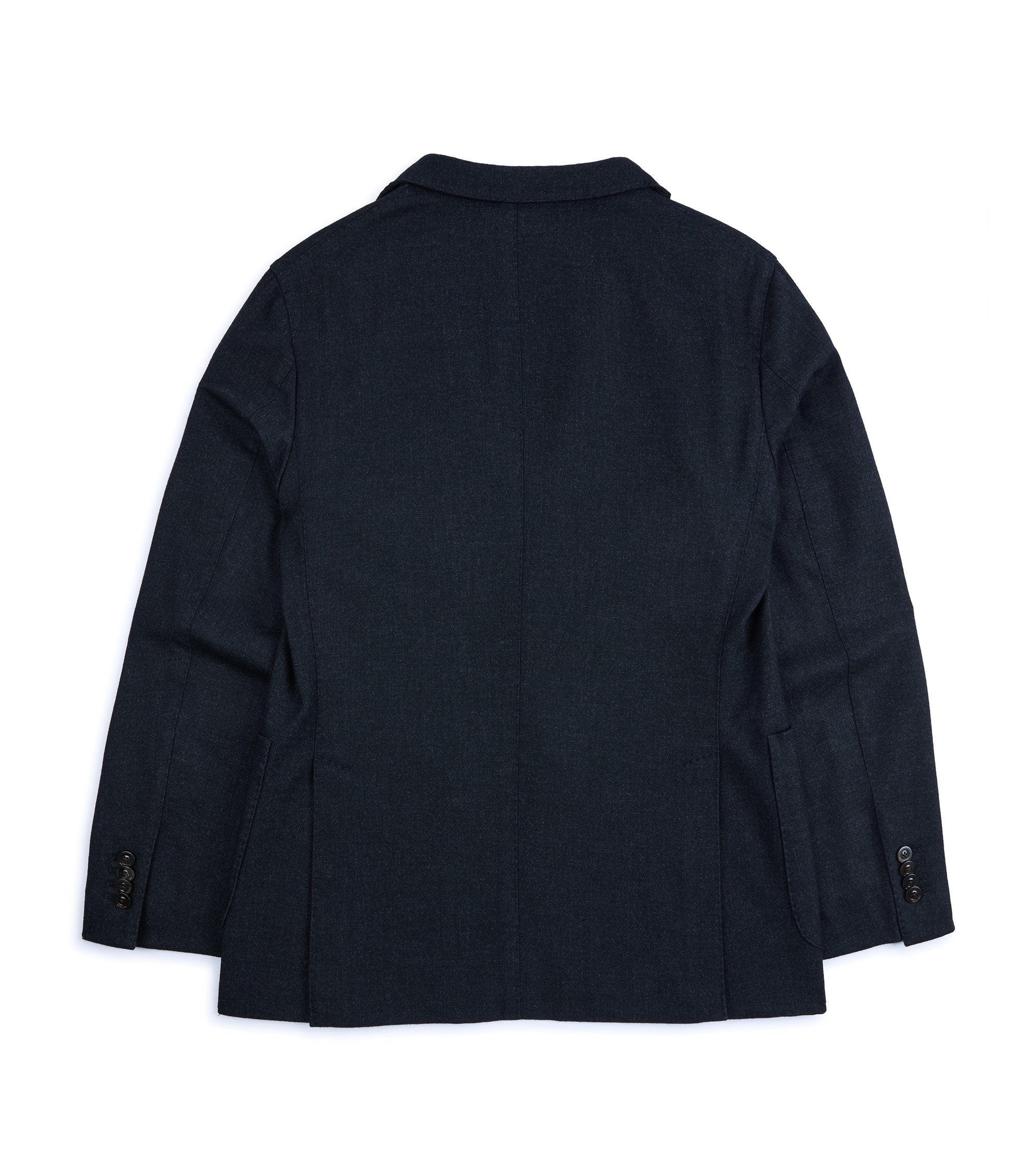 Boglioli Wool Melange Flannel K Jacket: Navy Charcoal