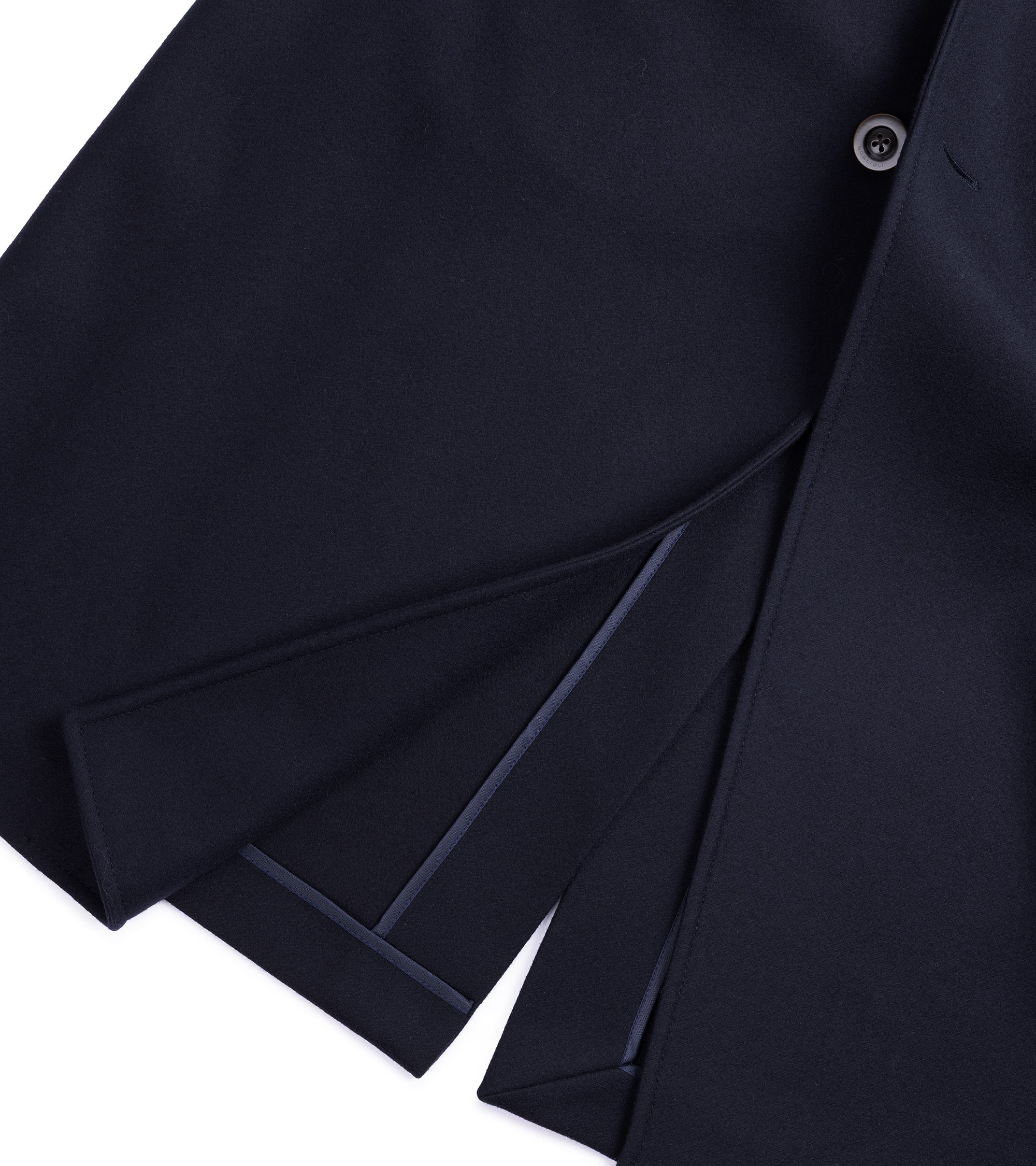 Boglioli Wool Tiroler Overcoat: Navy