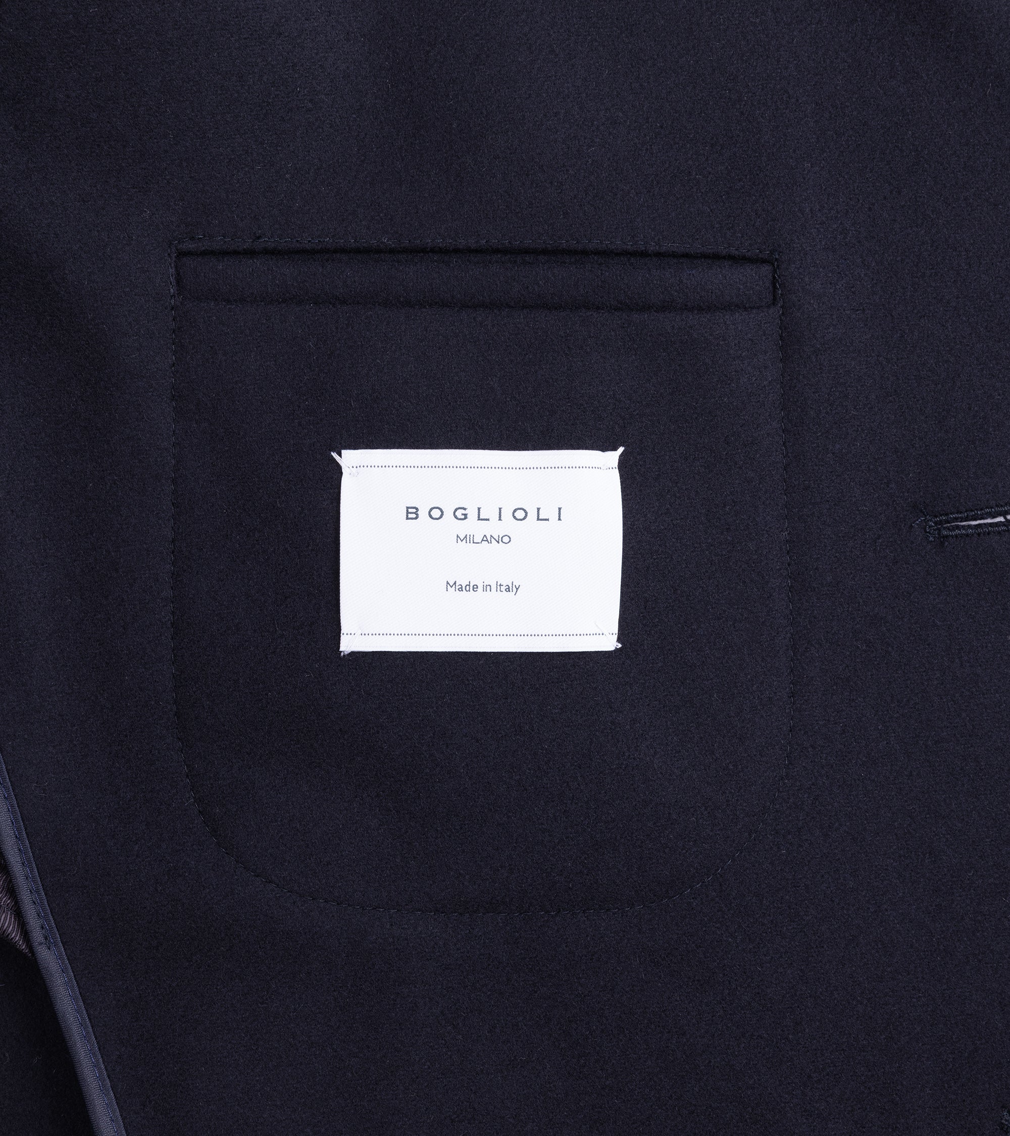 Boglioli Wool Tiroler Overcoat: Navy