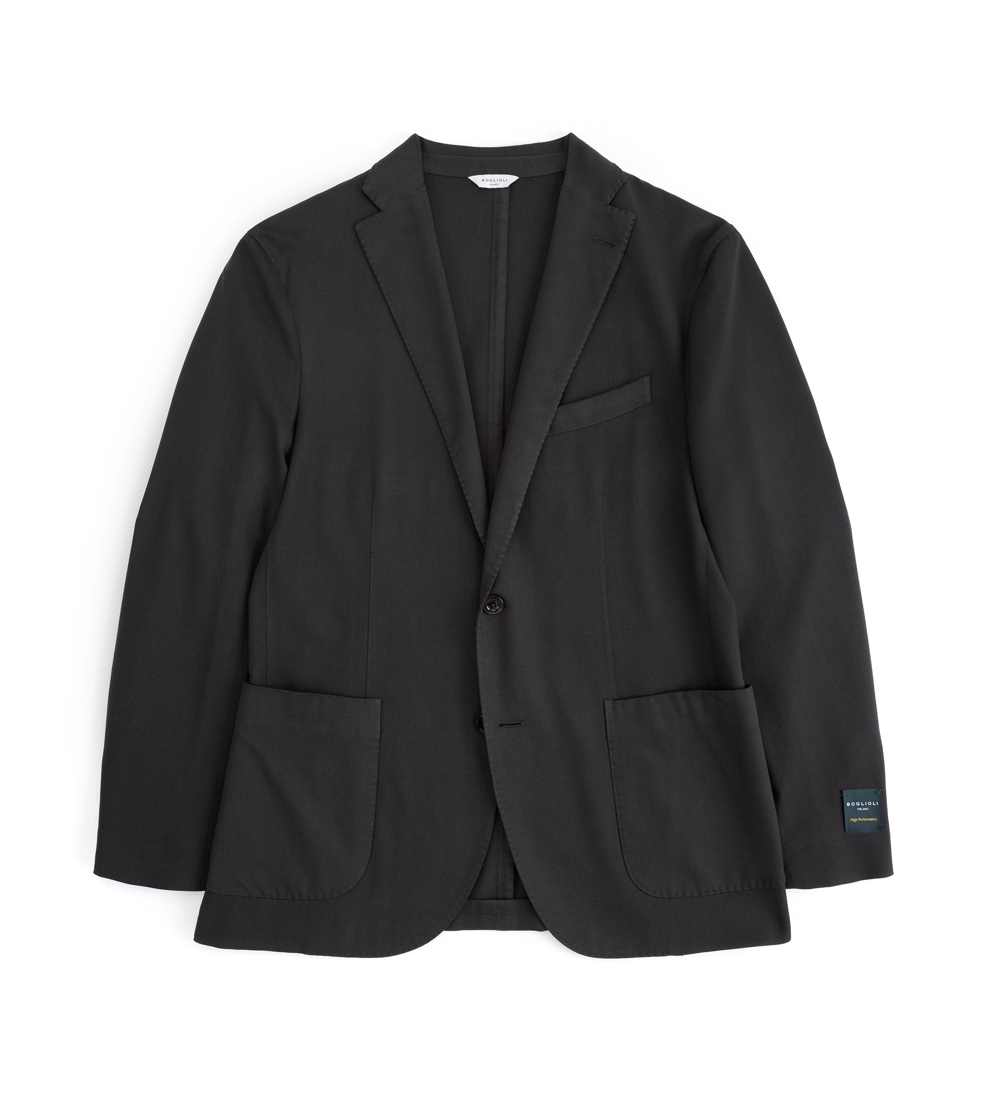 Boglioli Wool Twist Suit: Grey