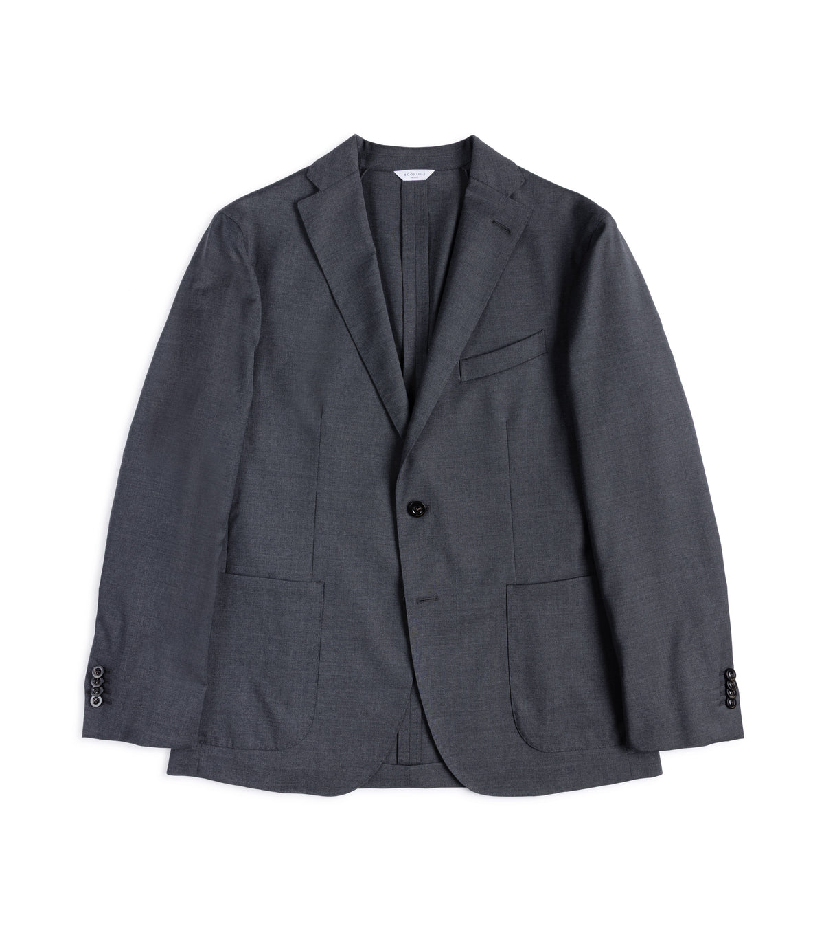 Boglioli Lightweight Wool Travel Suit: Grey