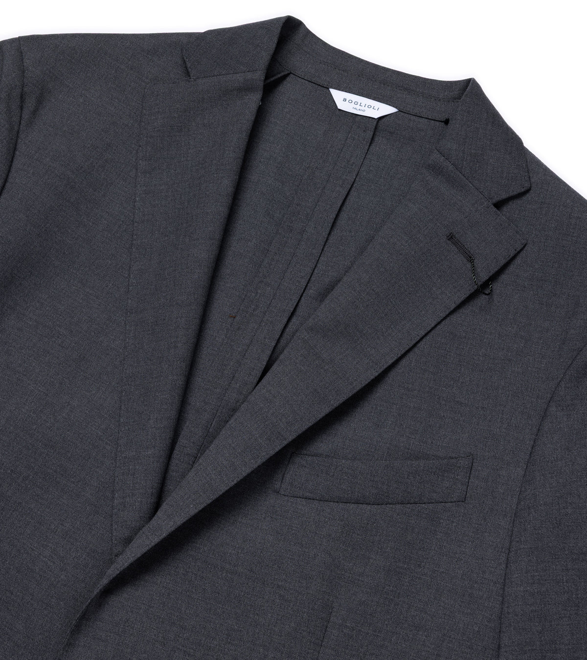 Boglioli Lightweight Wool Travel Suit: Grey