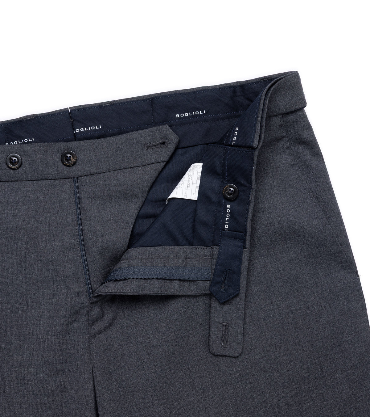 Boglioli Lightweight Wool Travel Suit: Grey