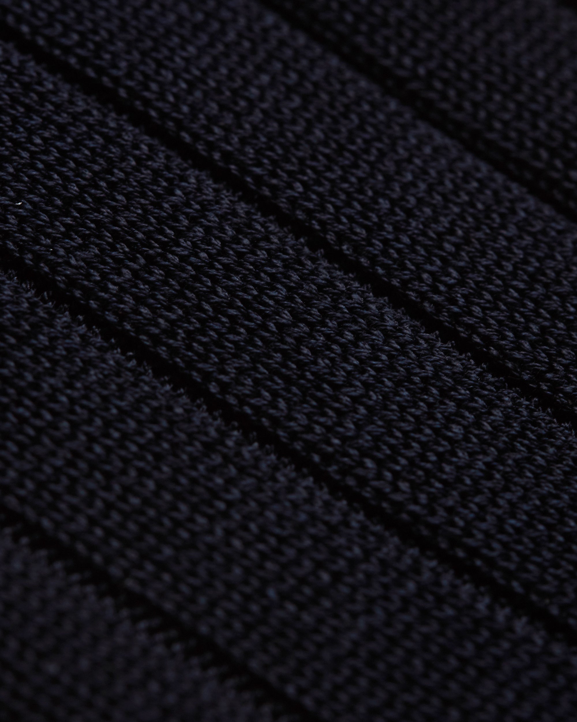 RoToTo Cotton Wool Ribbed Crew Socks: Navy