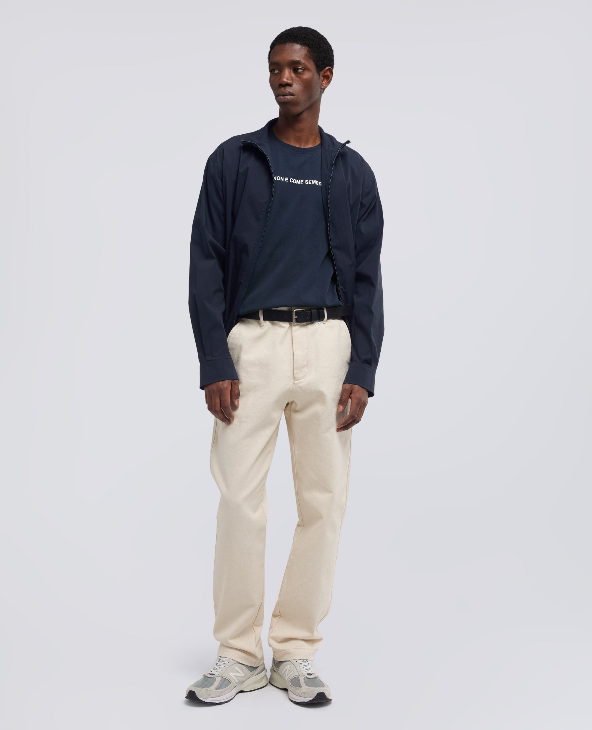 Aspesi Kong Cotton Nylon Poplin Jacket: Navy