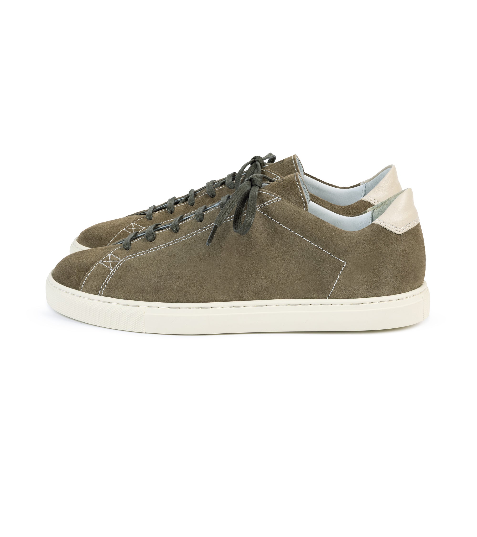 CQP Racquet Suede Sneaker: Olive