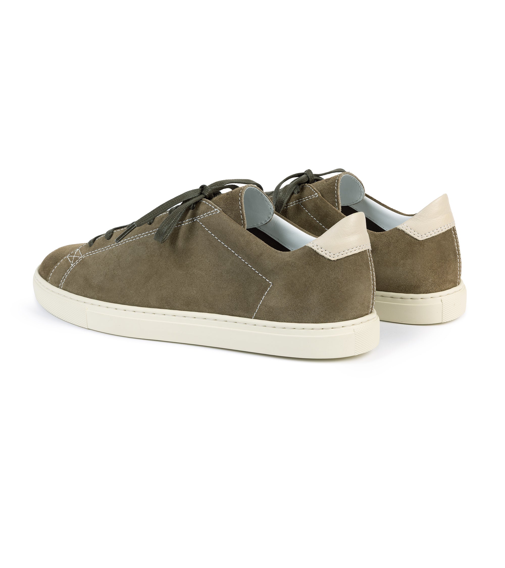 CQ 4+×2 CQP Racquet Suede Sneaker: Olive