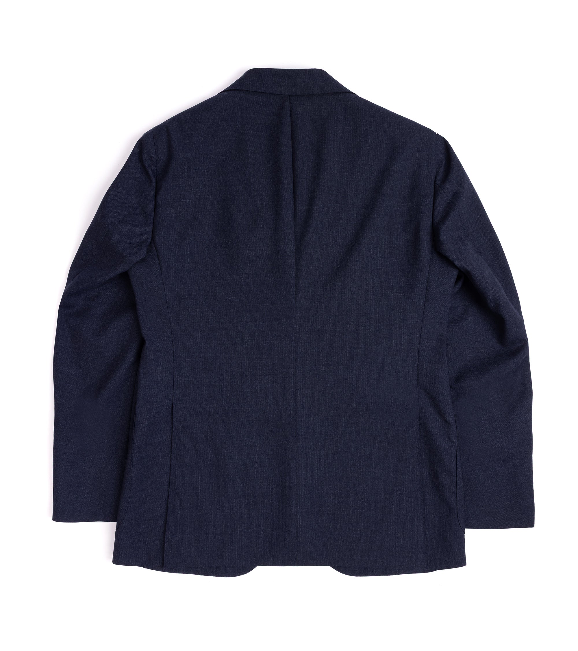 Caruso Aida 3-Ply Wool Canvas Suit: Navy