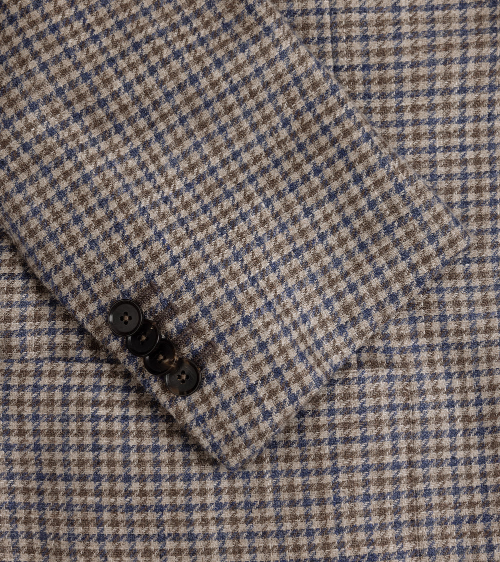 caruso-aida-linen-wool-dogtooth-check-jacket-blue-brown