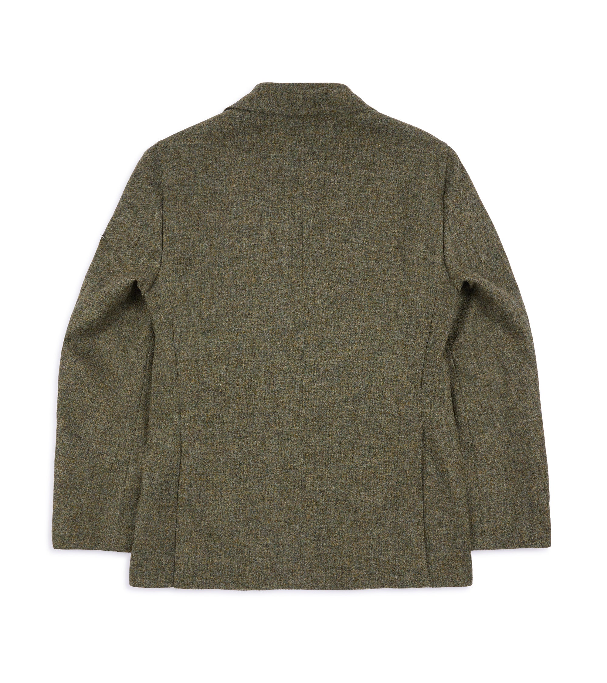 Caruso Aida Soft Shetland Wool Tweed Jacket: Loden