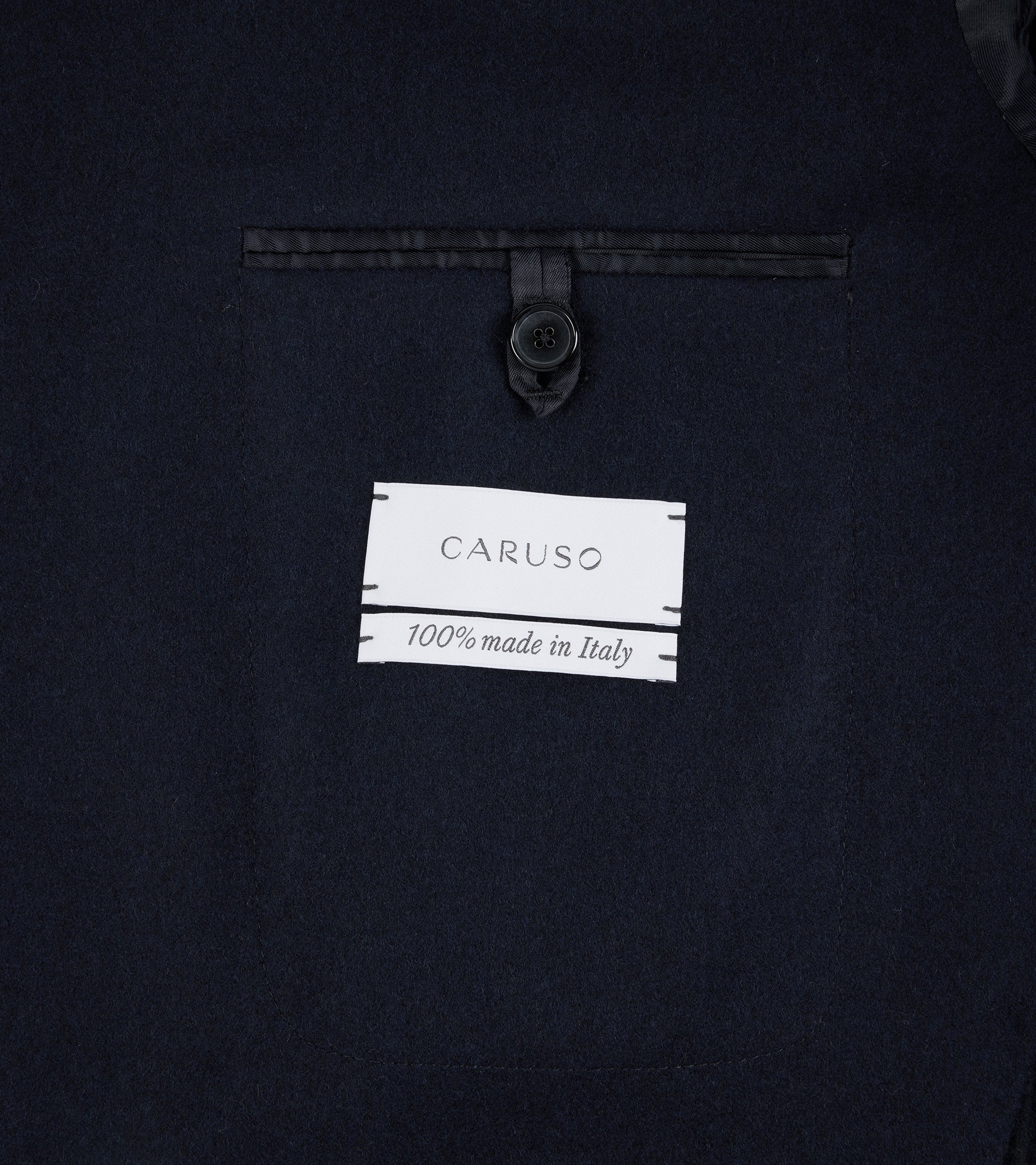 Caruso Aida Wool Overcoat: Navy