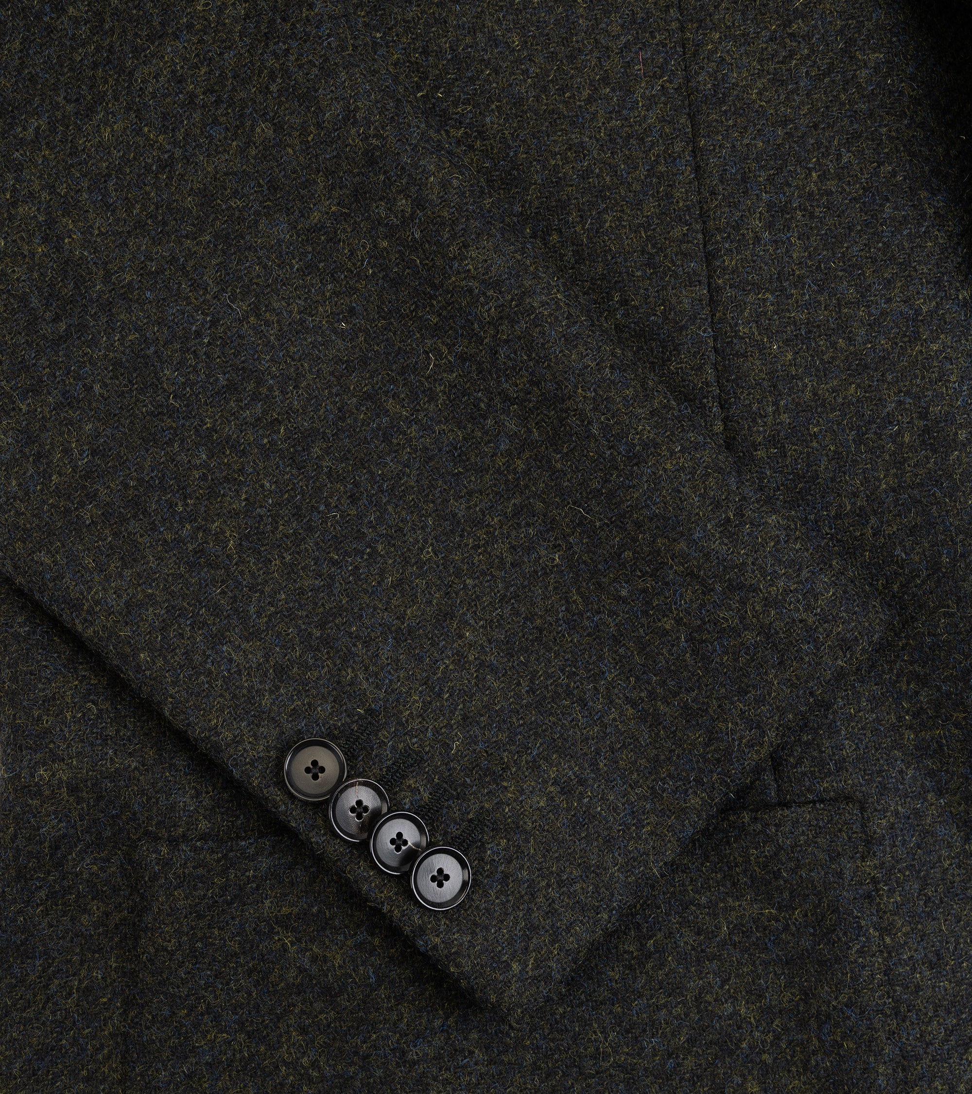Caruso Aida English Shetland Wool Jacket: Green